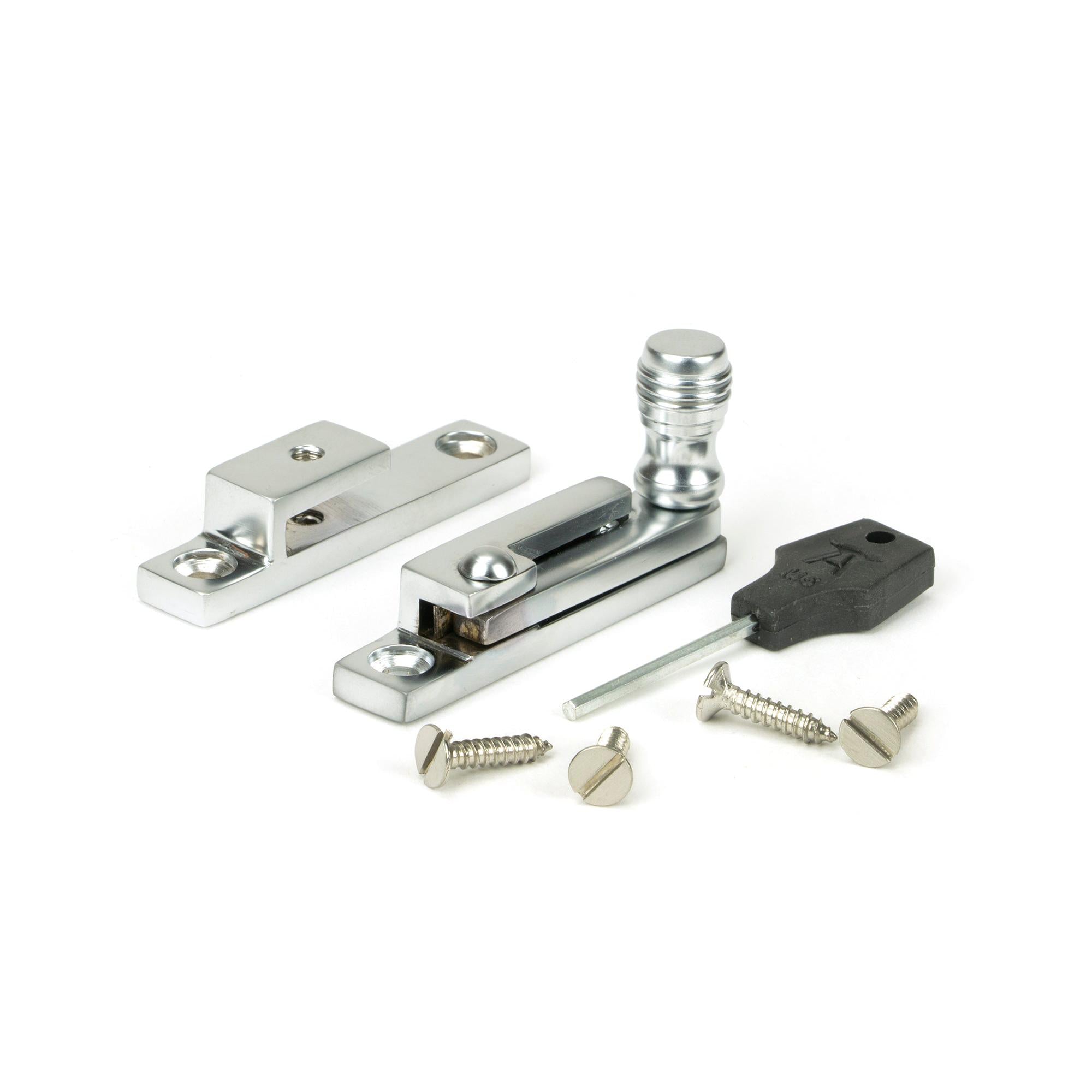 Satin Chrome Prestbury Quadrant Fastener - Narrow | From The Anvil - Quadrant Fasteners - From The Anvil - Yester Home