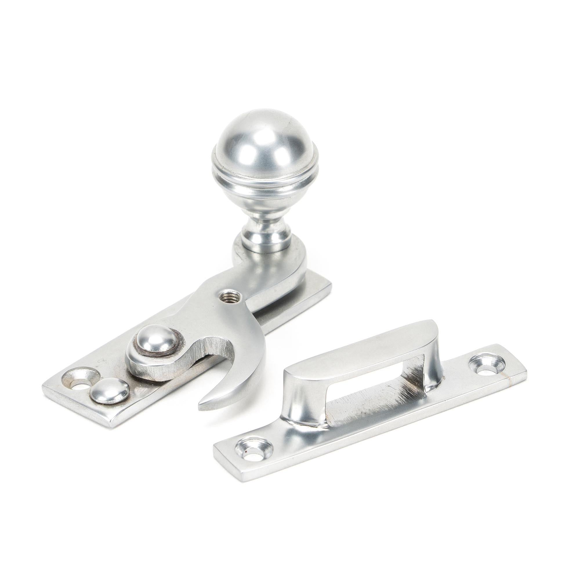 Satin Chrome Prestbury Sash Hook Fastener | From The Anvil - Sash Hook Fasteners - From The Anvil - Yester Home