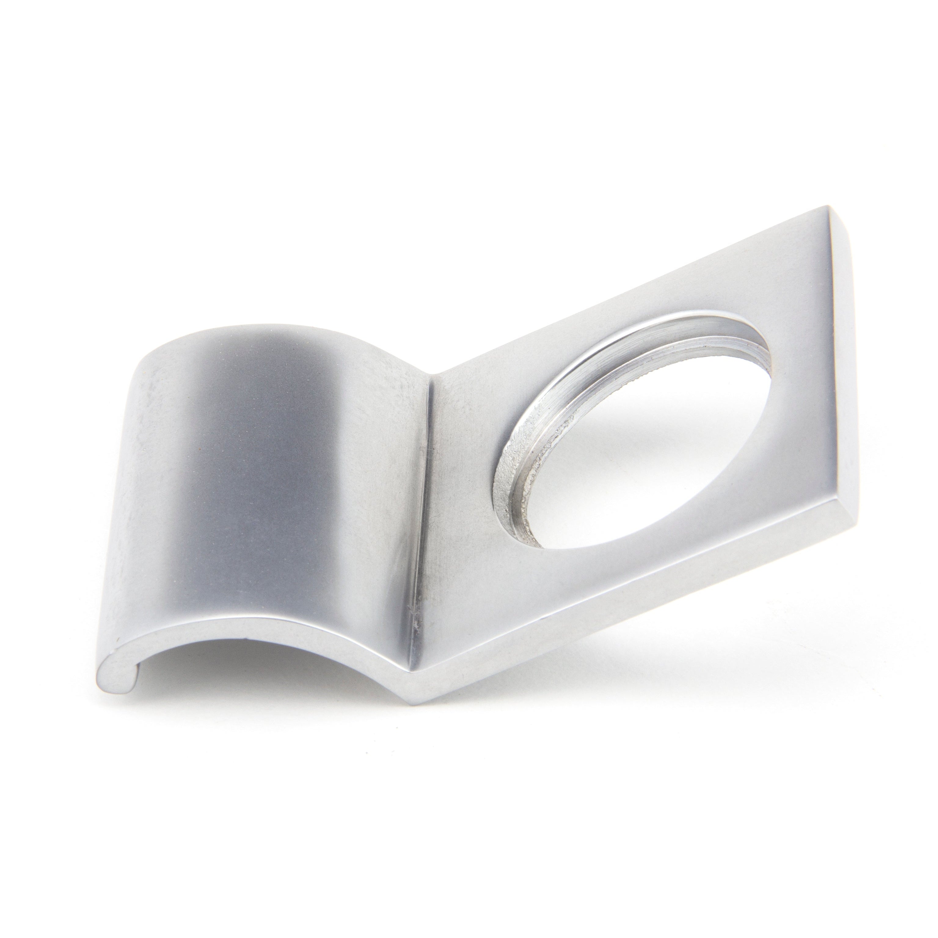 Satin Chrome Rim Cylinder Pull | From The Anvil-Rim Cylinder Pulls-Yester Home
