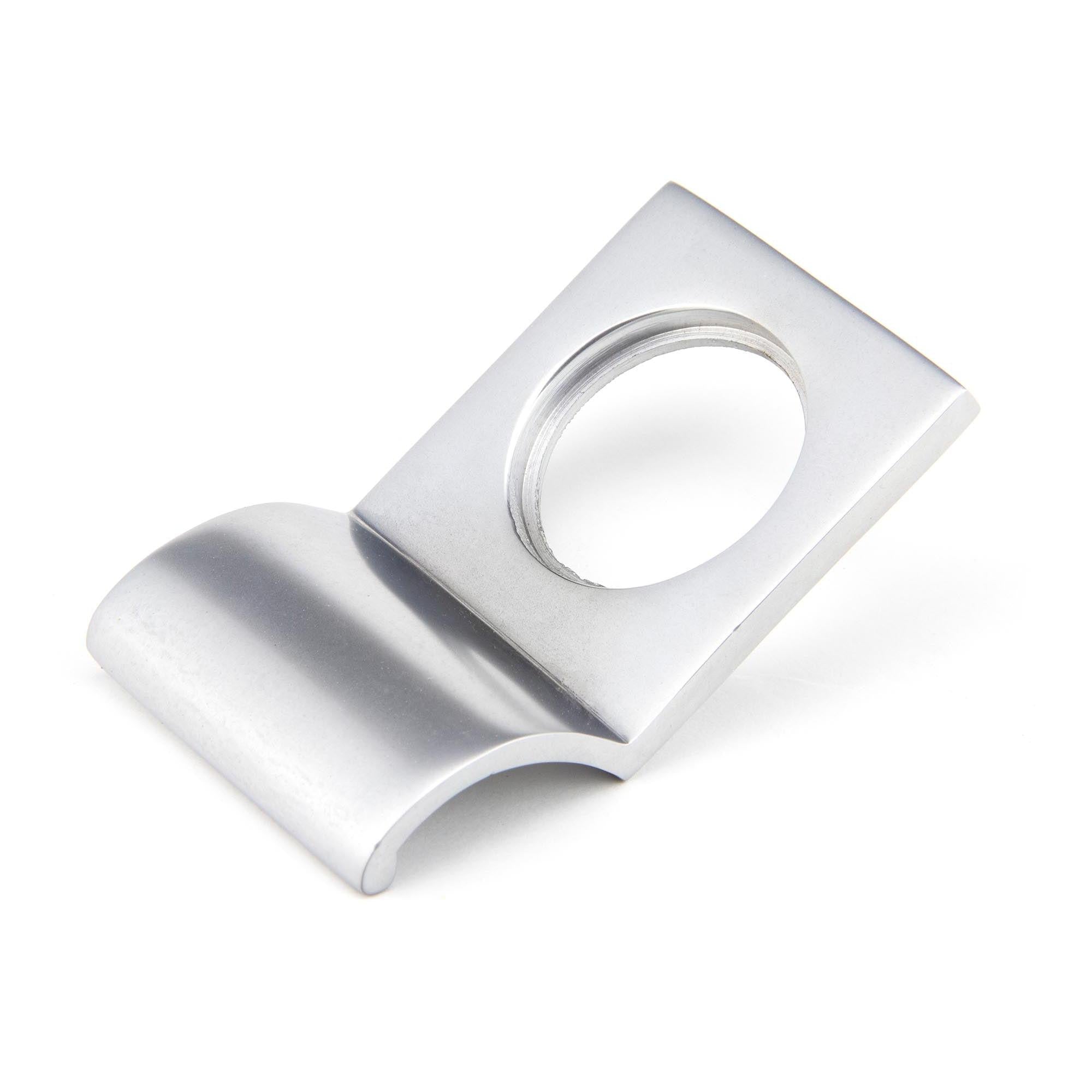 Satin Chrome Rim Cylinder Pull | From The Anvil - Rim Cylinder Pulls - From The Anvil - Yester Home