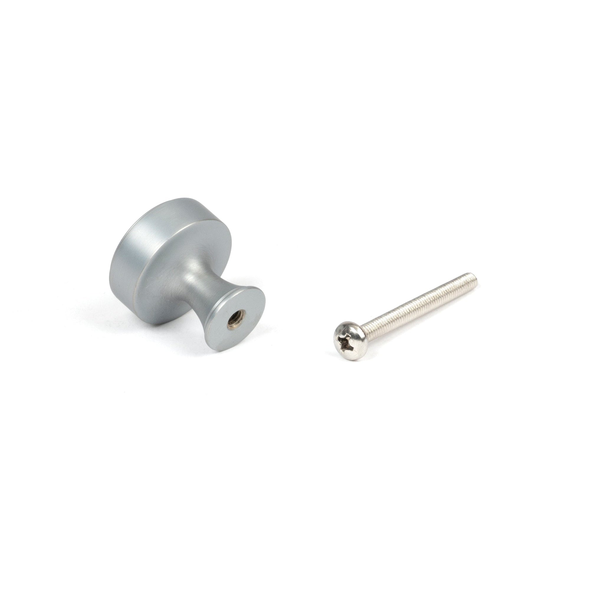 Satin Chrome Scully Cabinet Knob - 25mm | From The Anvil-Cabinet Knobs-Yester Home