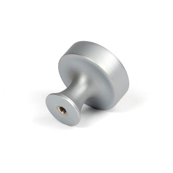Satin Chrome Scully Cabinet Knob - 32mm | From The Anvil-Cabinet Knobs-Yester Home