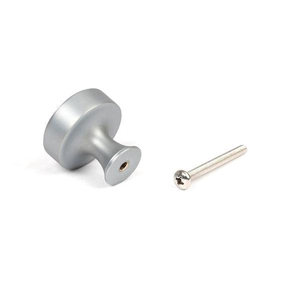 Satin Chrome Scully Cabinet Knob - 32mm | From The Anvil-Cabinet Knobs-Yester Home