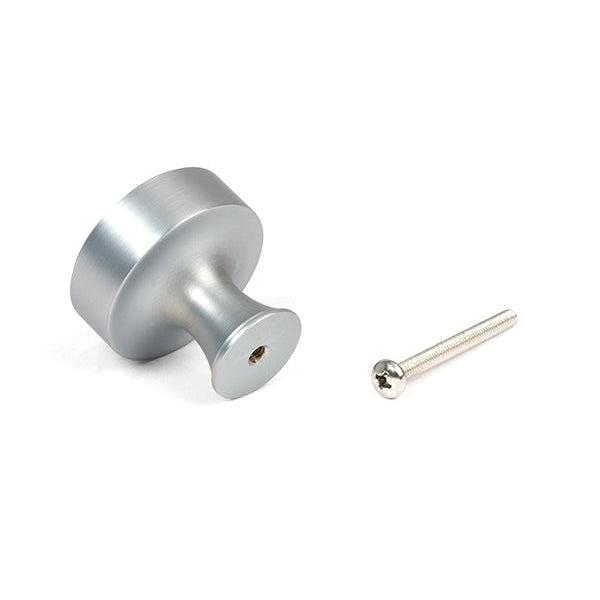 Satin Chrome Scully Cabinet Knob - 38mm | From The Anvil-Cabinet Knobs-Yester Home