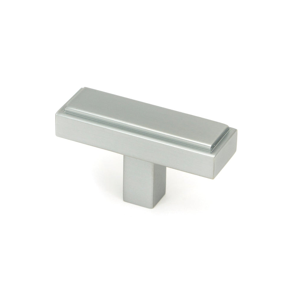 Satin Chrome Scully T-Bar | From The Anvil-Cabinet Knobs-Yester Home