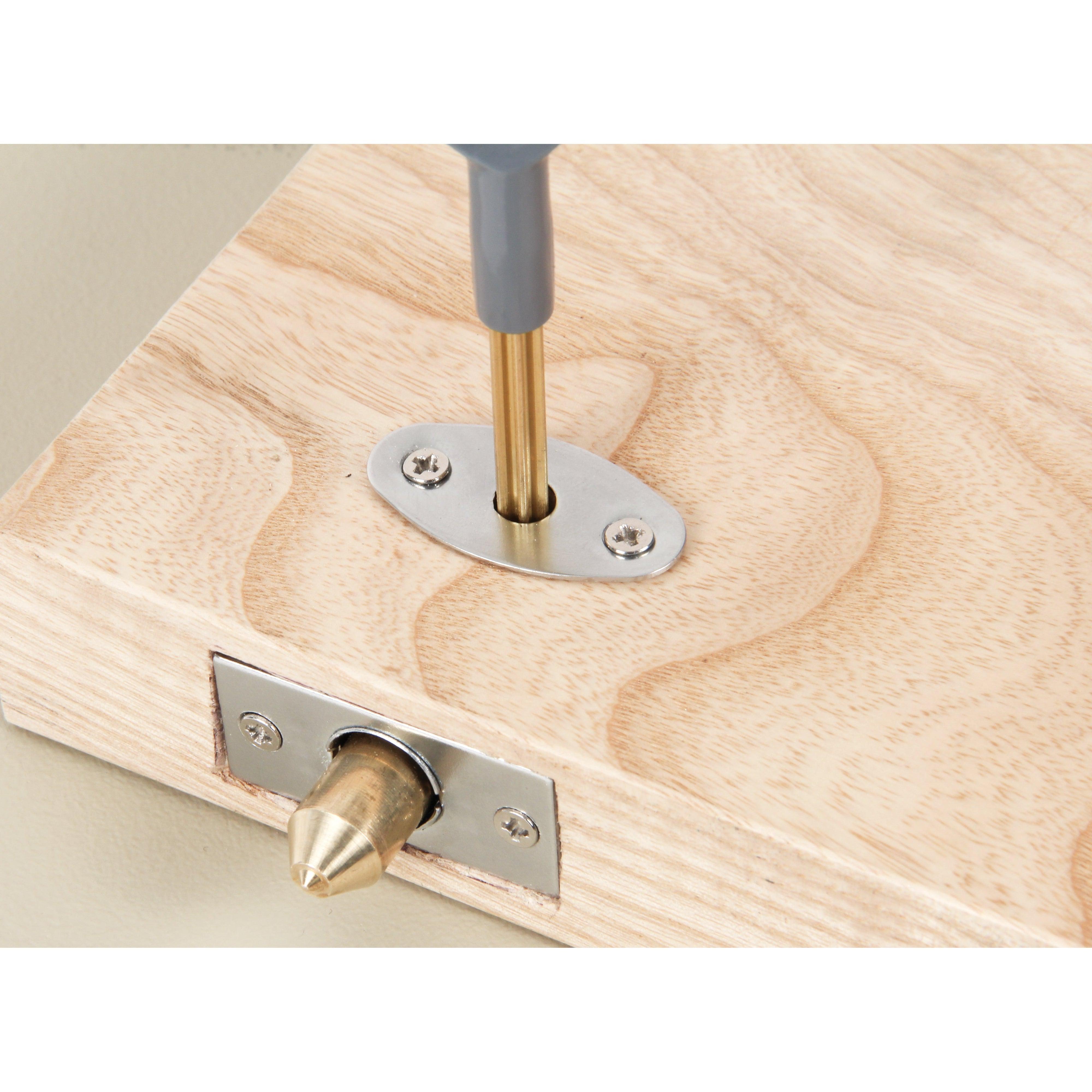 Satin Chrome Security Door Bolt | From The Anvil-Bolts-Yester Home