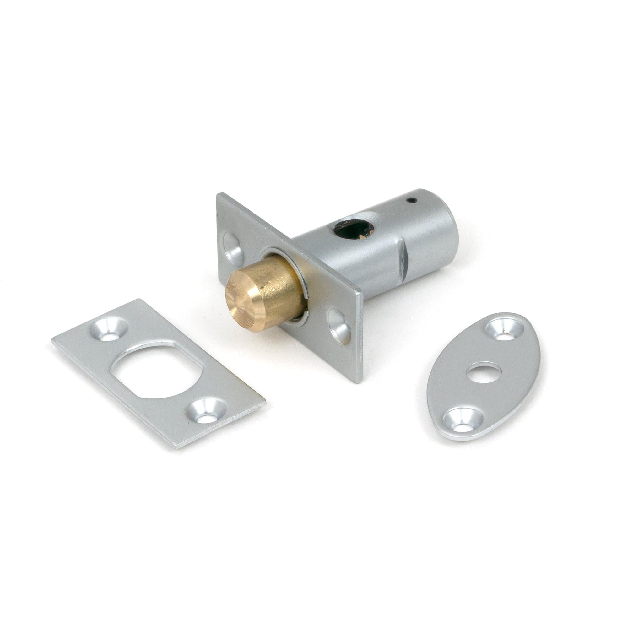 Satin Chrome Security Window Bolt | From The Anvil - Bolts - From The Anvil - Yester Home