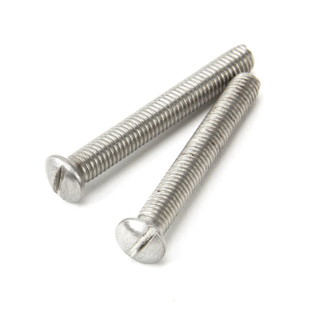 Satin Chrome Slim Peardrop Espag - RH | From The Anvil-Espag. Fasteners-Yester Home