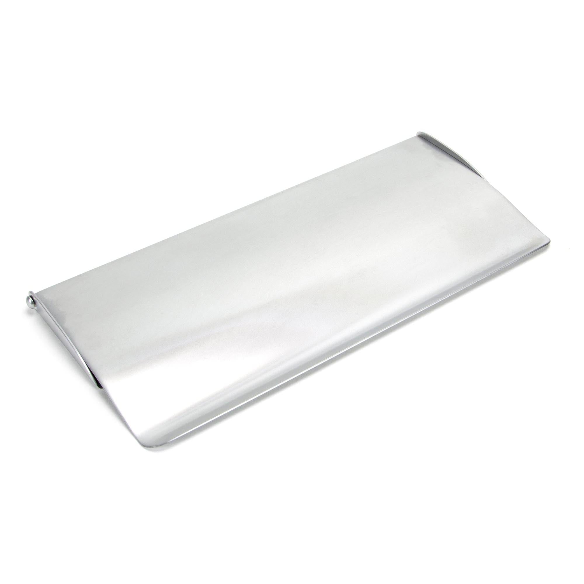 Satin Chrome Small Letter Plate Cover | From The Anvil - Letter Plate Covers - From The Anvil - Yester Home