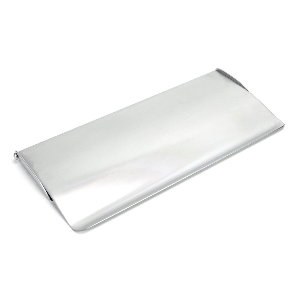 Satin Chrome Small Letter Plate Cover | From The Anvil-Letter Plate Covers-Yester Home