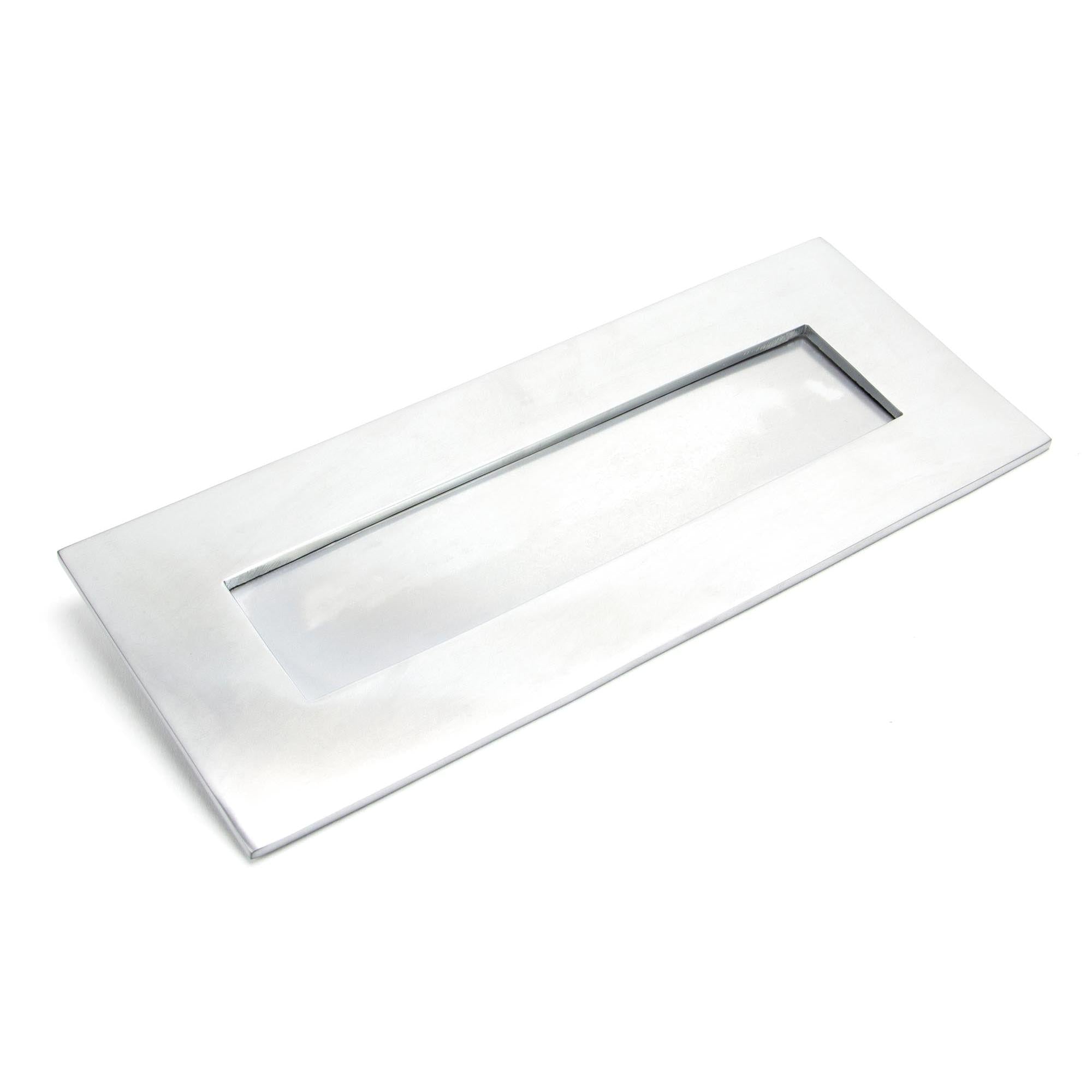 Satin Chrome Small Letter Plate | From The Anvil - Letter Plates - From The Anvil - Yester Home