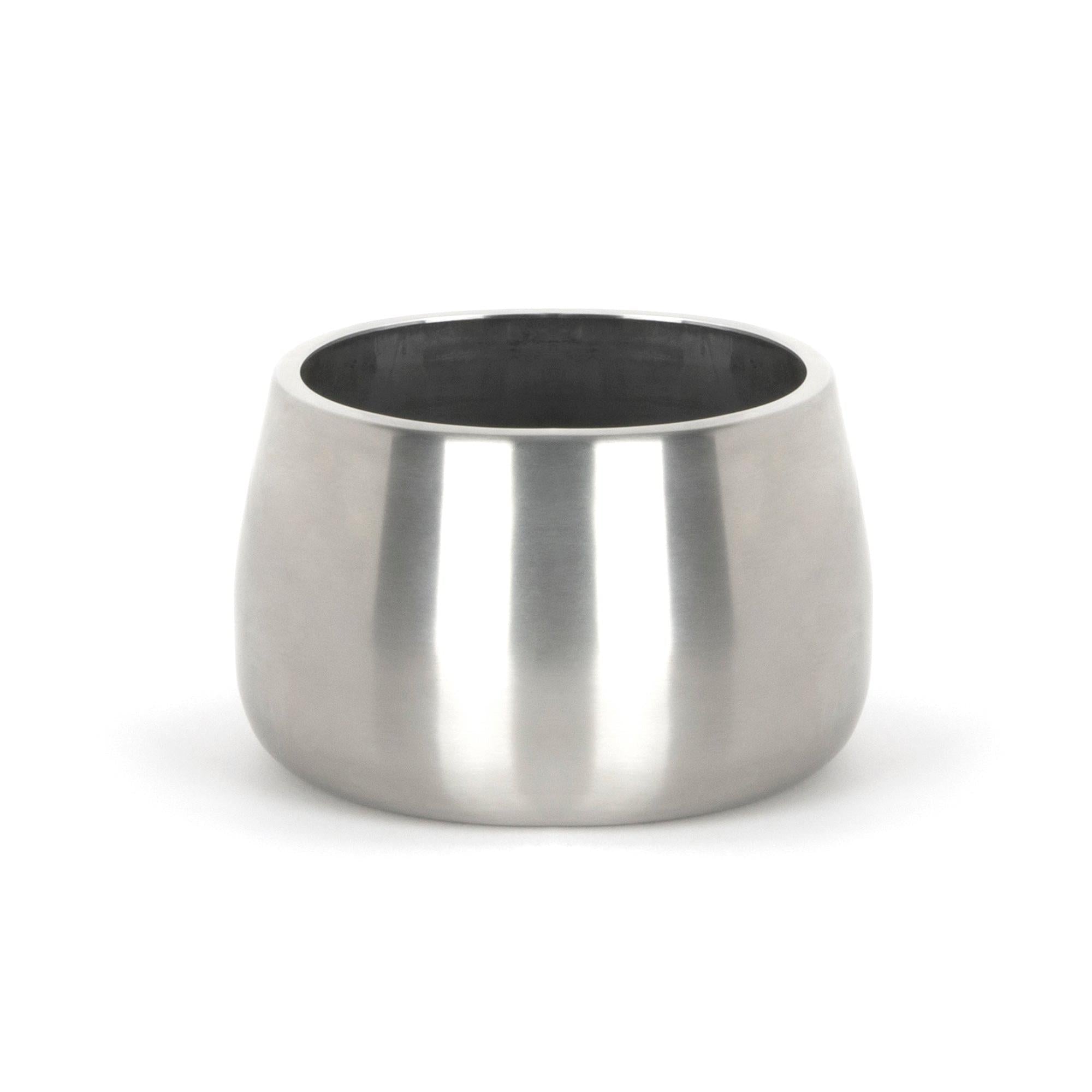 Satin Marine SS (316) 12.5cm Hepworth Pot | From The Anvil - Plant Pots - From The Anvil - Yester Home