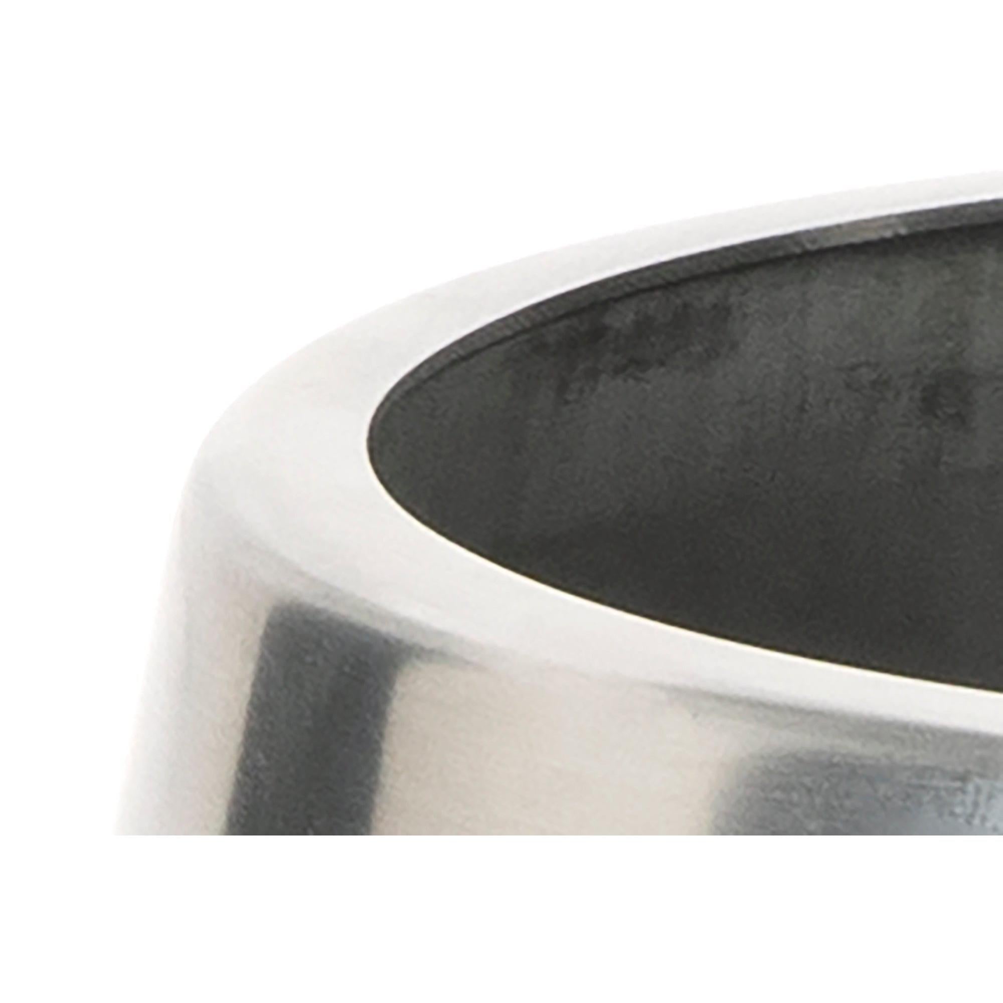 Satin Marine SS (316) 12.5cm Hepworth Pot | From The Anvil - Plant Pots - From The Anvil - Yester Home