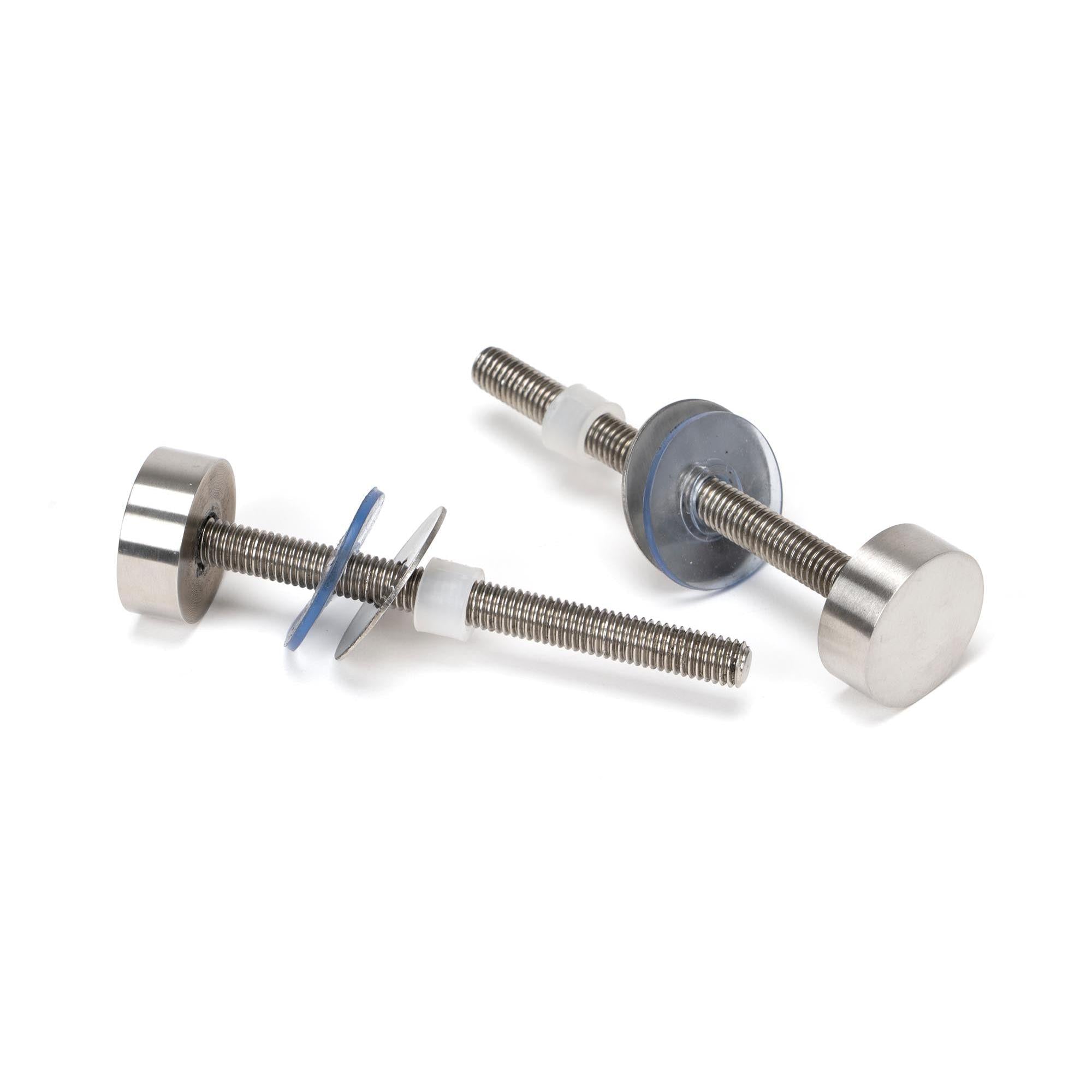 Satin Marine SS (316) 1.8m T Bar Handle Bolt Fix 32mm Ø | From The Anvil - Door Pull Handles - From The Anvil - Yester Home