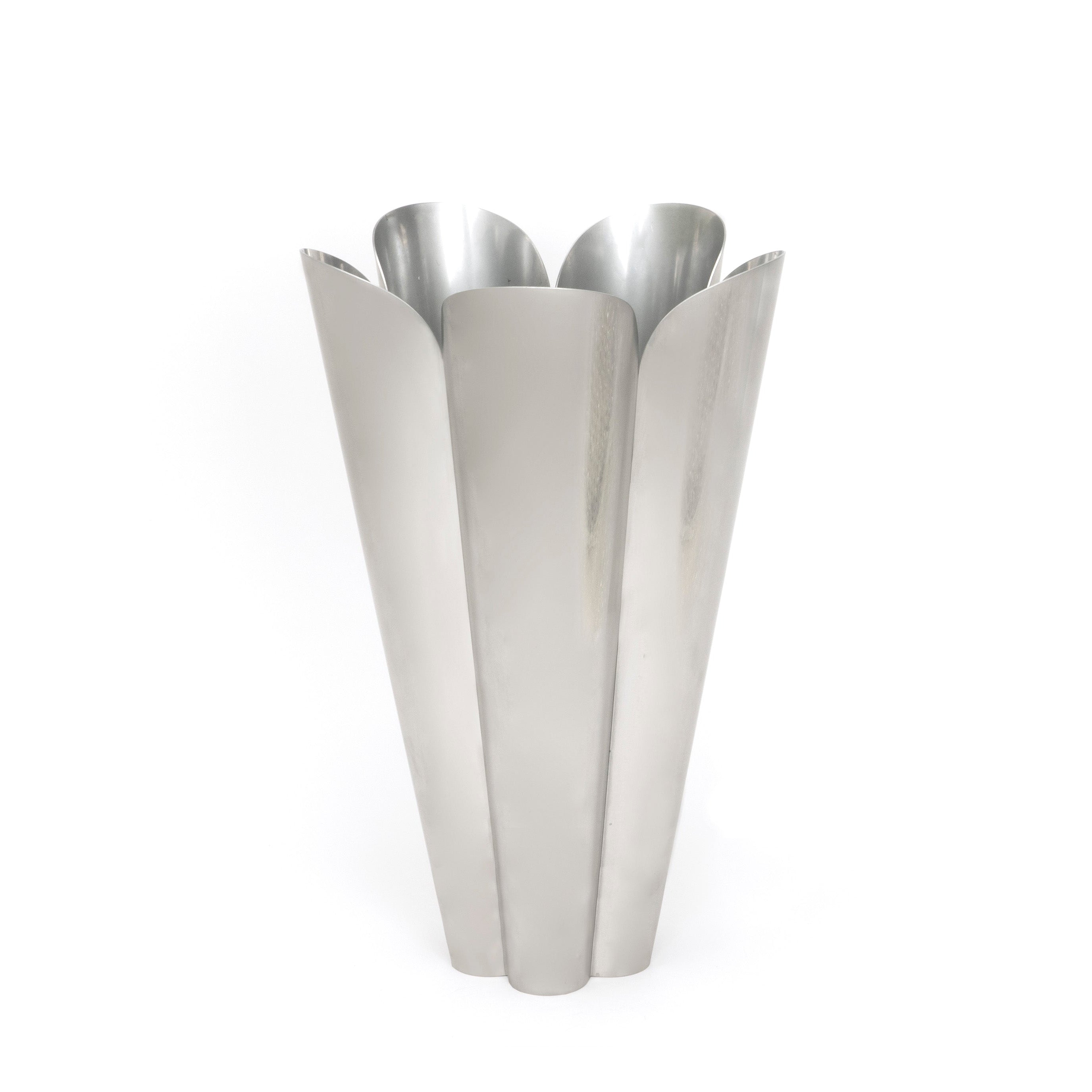 Satin Marine SS (316) 30cm Flora Pot (Drainage holes) | From The Anvil-Plant Pots-Yester Home