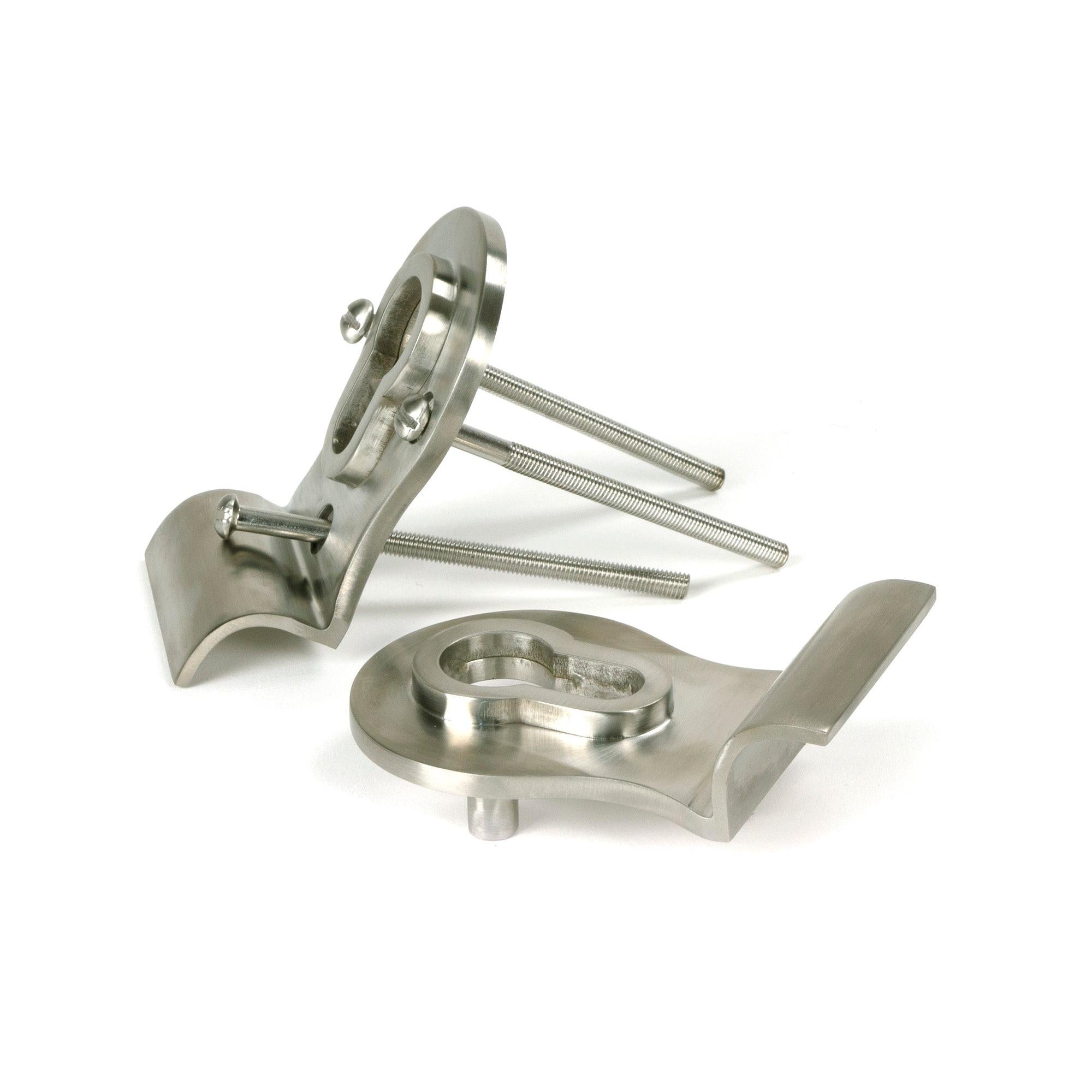 Satin Marine SS (316) 50mm Euro Door Pull (Back to Back fixings) | From The Anvil - Euro Pulls - From The Anvil - Yester Home