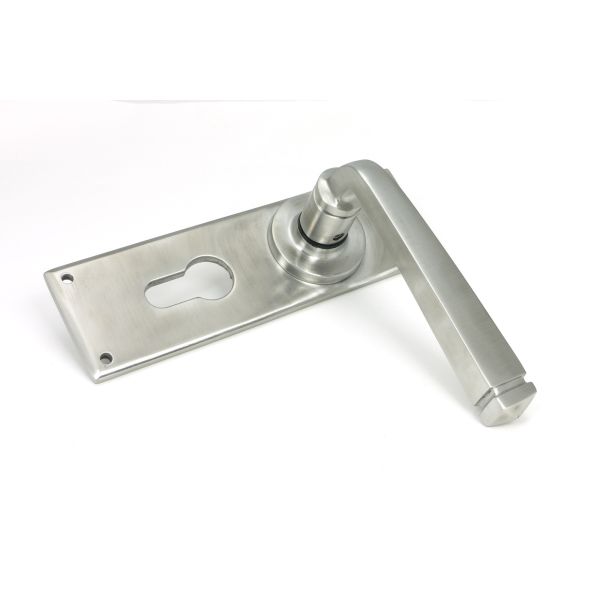 Satin Marine SS (316) Avon Lever Euro Lock Set | From The Anvil-Lever Euro-Yester Home