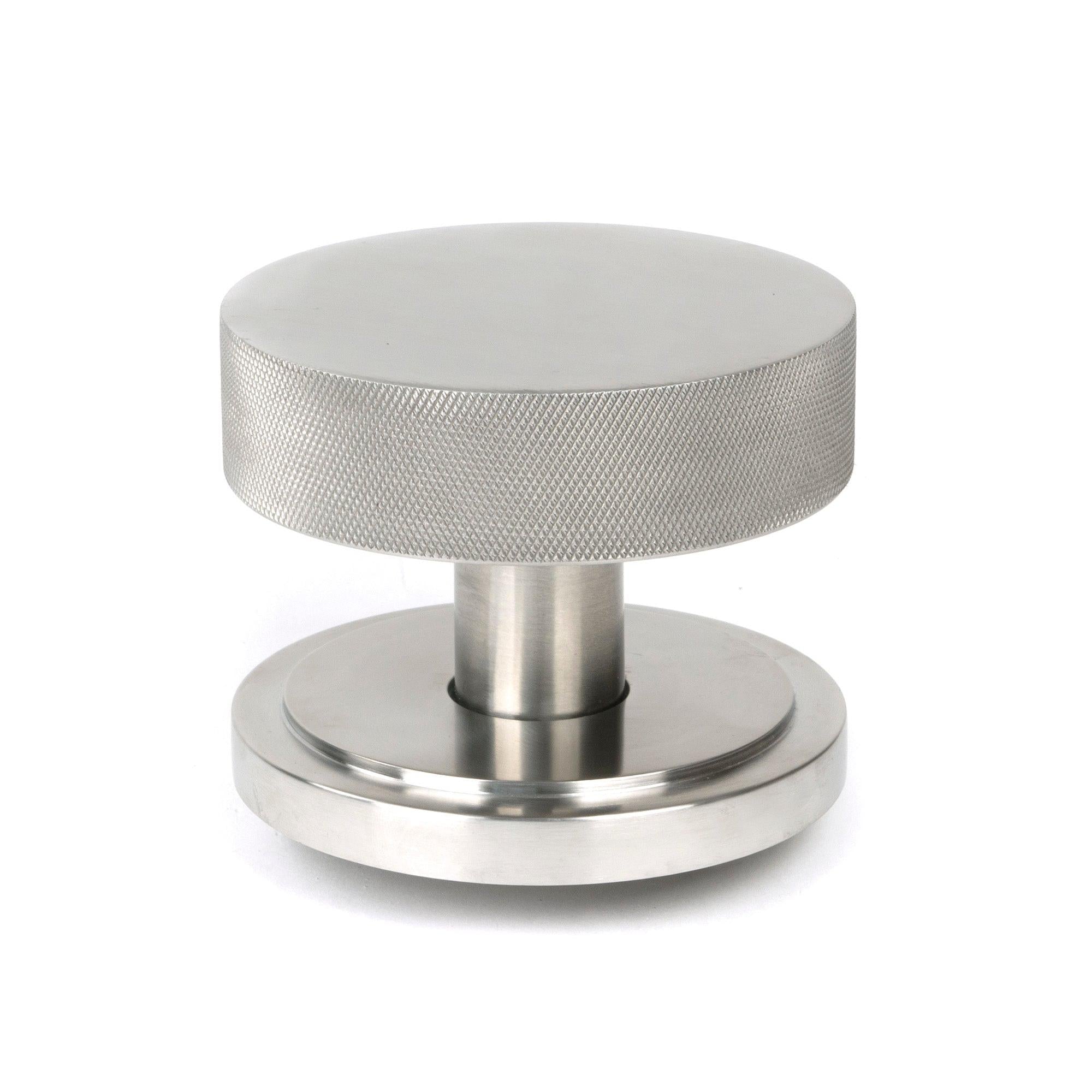 Satin Marine SS (316) Brompton Centre Door Knob (Art Deco) | From The Anvil - Centre Door Knobs - From The Anvil - Yester Home