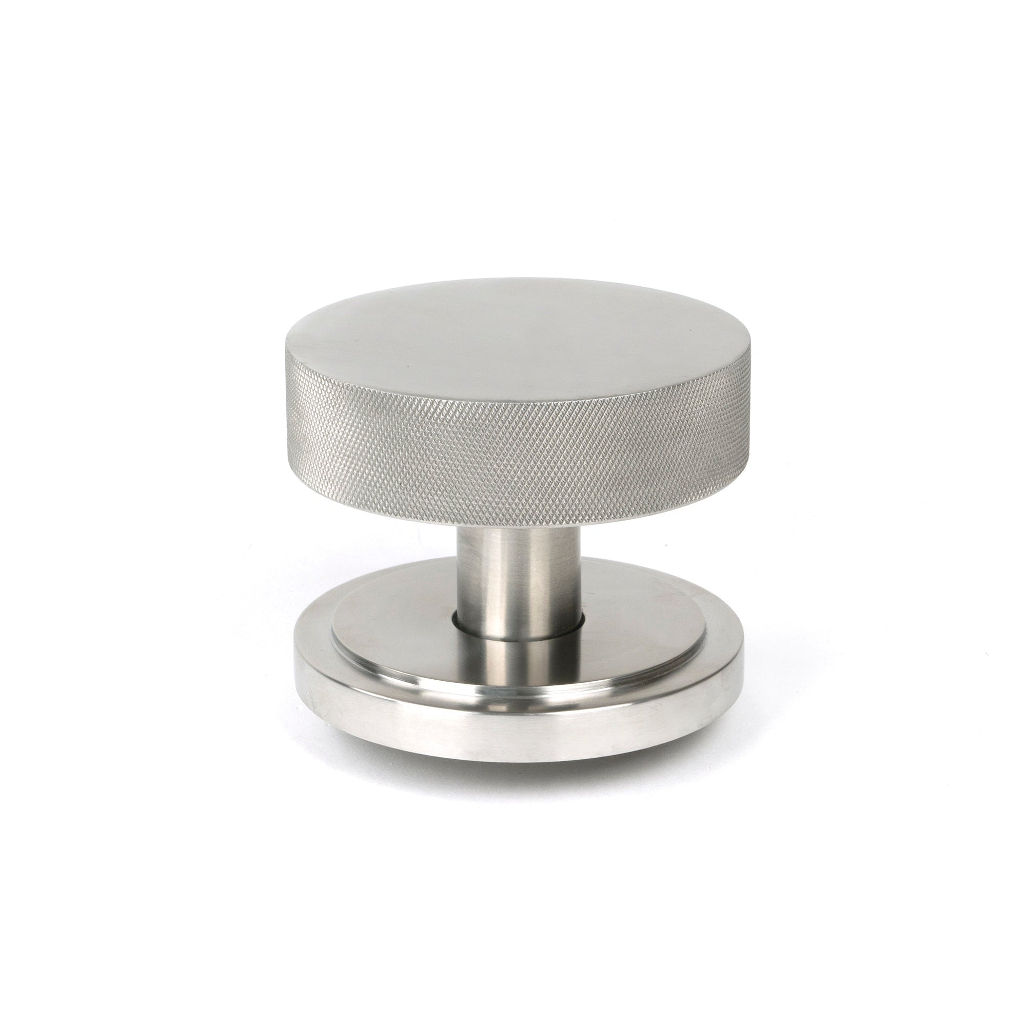 Satin Marine SS (316) Brompton Centre Door Knob (Art Deco) | From The Anvil-Centre Door Knobs-Yester Home