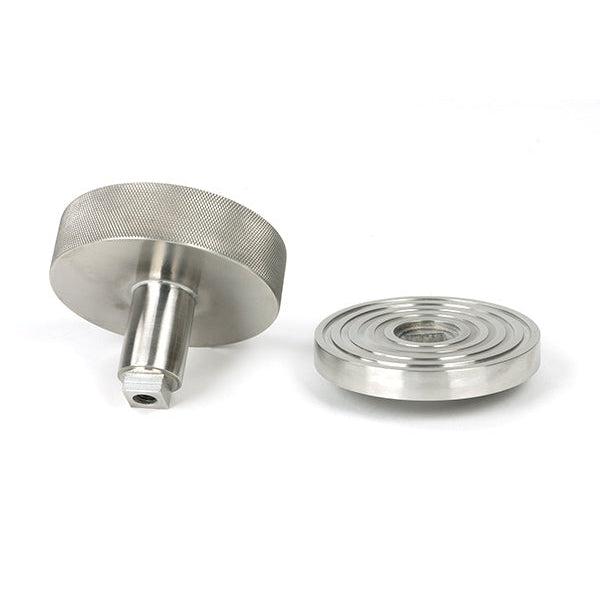 Satin Marine SS (316) Brompton Centre Door Knob (Beehive) | From The Anvil-Centre Door Knobs-Yester Home