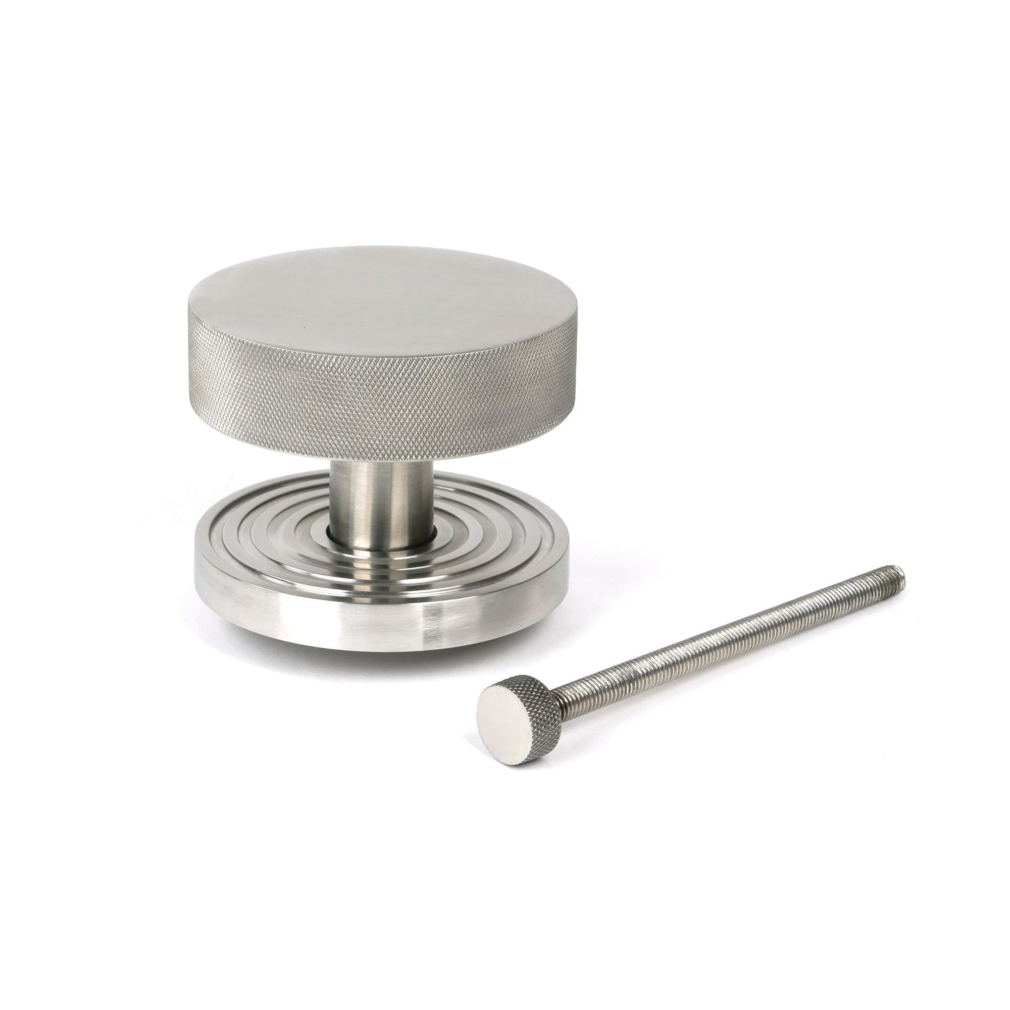 Satin Marine SS (316) Brompton Centre Door Knob (Beehive) | From The Anvil - Centre Door Knobs - From The Anvil - Yester Home