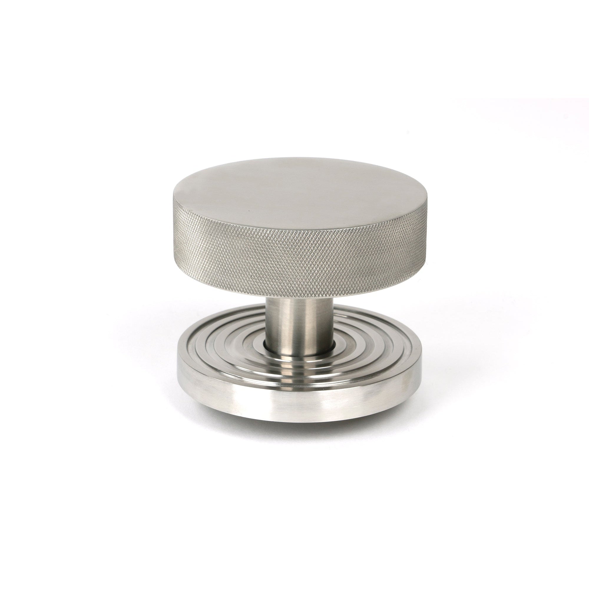 Satin Marine SS (316) Brompton Centre Door Knob (Beehive) | From The Anvil-Centre Door Knobs-Yester Home