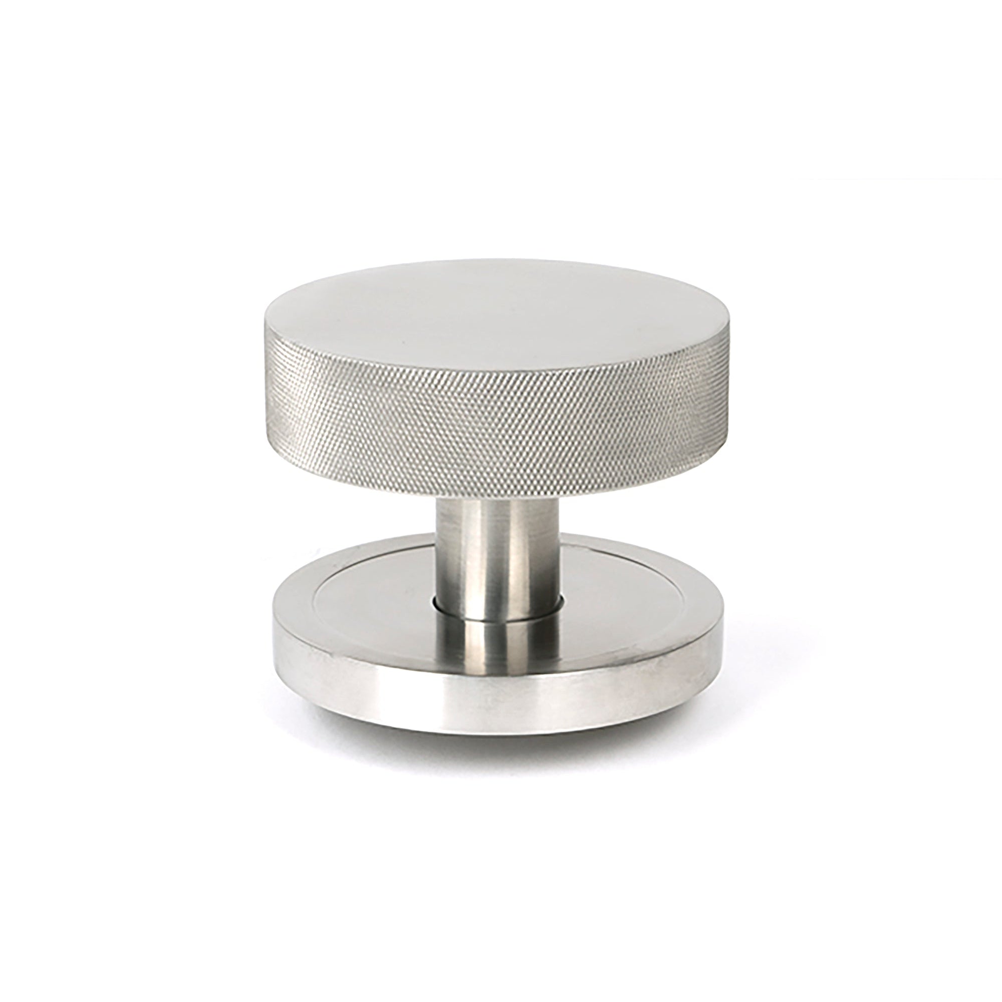 Satin Marine SS (316) Brompton Centre Door Knob (Plain) | From The Anvil-Centre Door Knobs-Yester Home