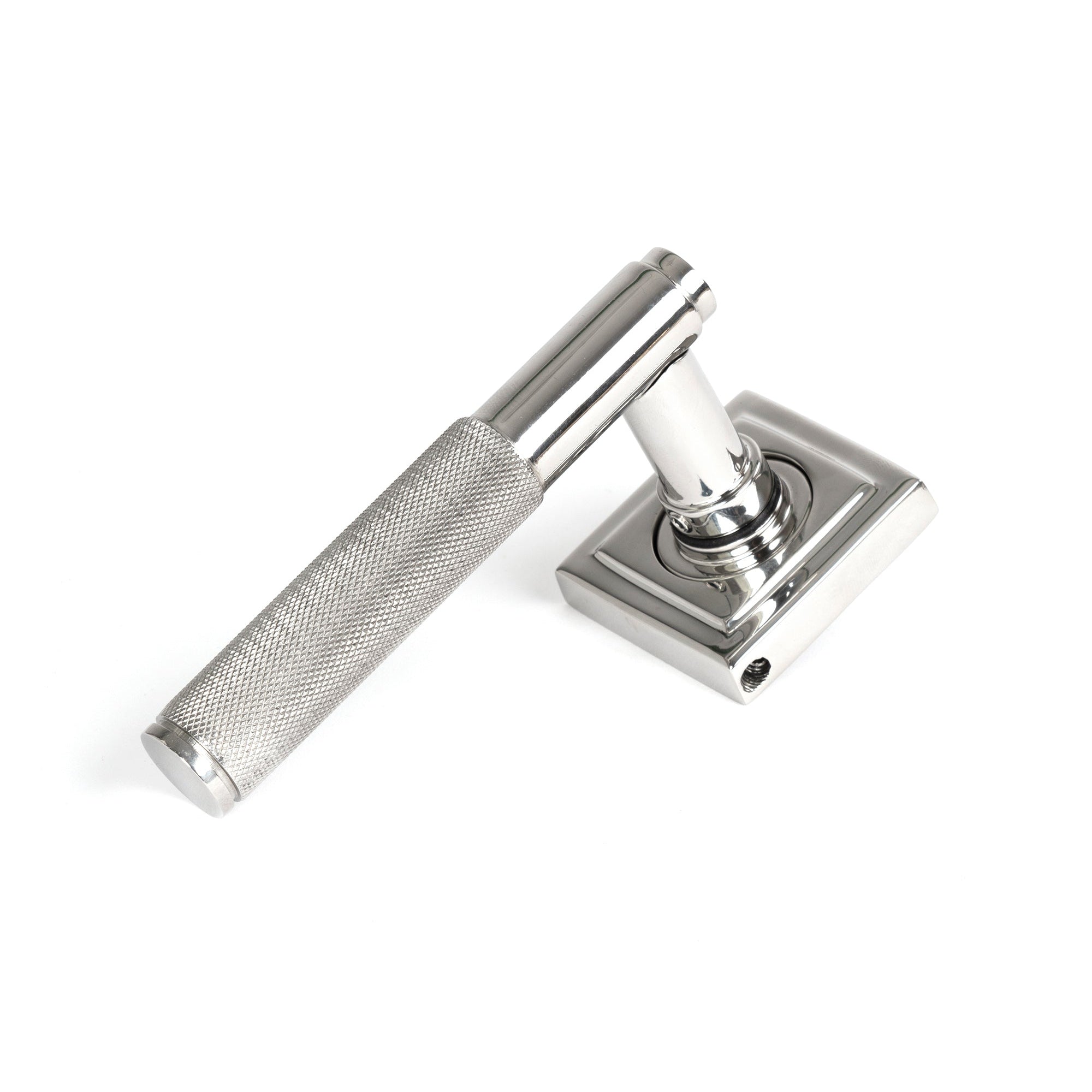 Satin Marine SS (316) Brompton Lever on Rose Set (Square) | From The Anvil-Concealed-Yester Home