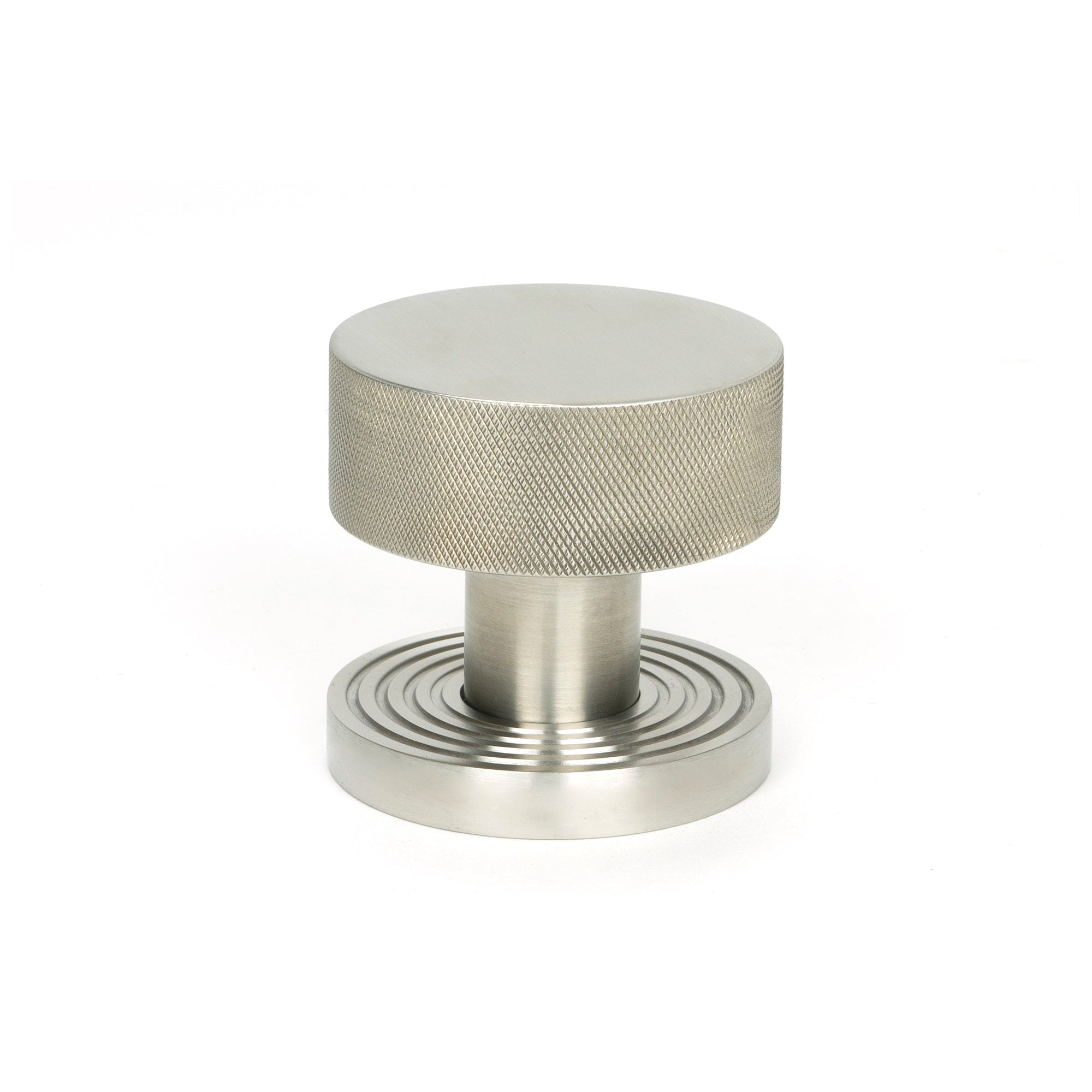 Satin Marine SS (316) Brompton Mortice/Rim Knob Set (Beehive) | From The Anvil-Mortice Knobs-Yester Home