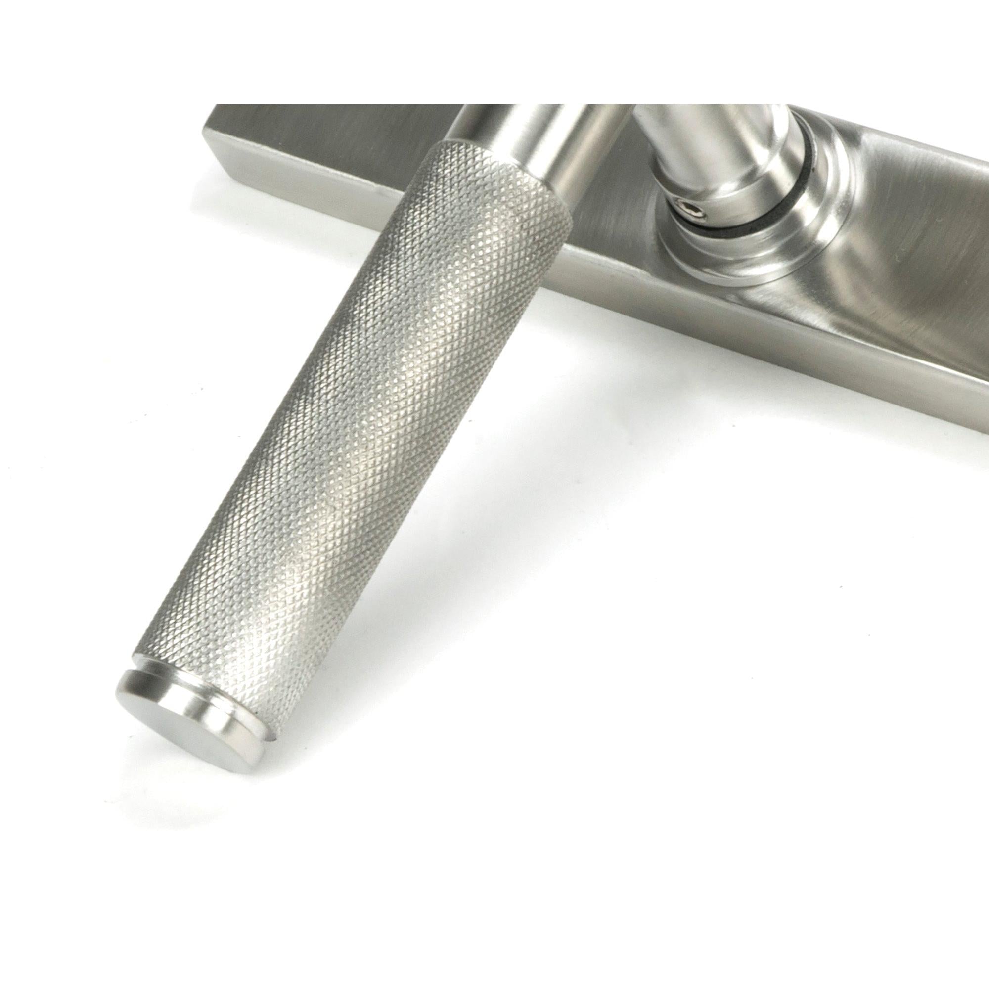 Satin Marine SS (316) Brompton Slimline Lever Espag. Latch Set | From The Anvil - Espagnolette - From The Anvil - Yester Home