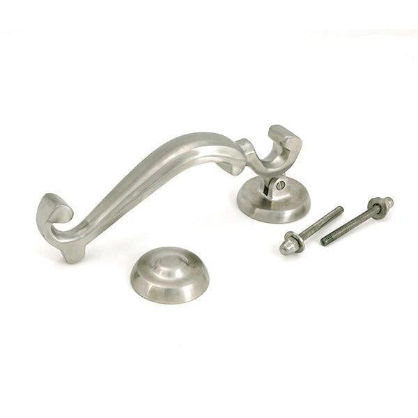 Satin Marine SS (316) Doctor's Door Knocker - Bolt-Through Door Knockers - From The Anvil - Yester Home