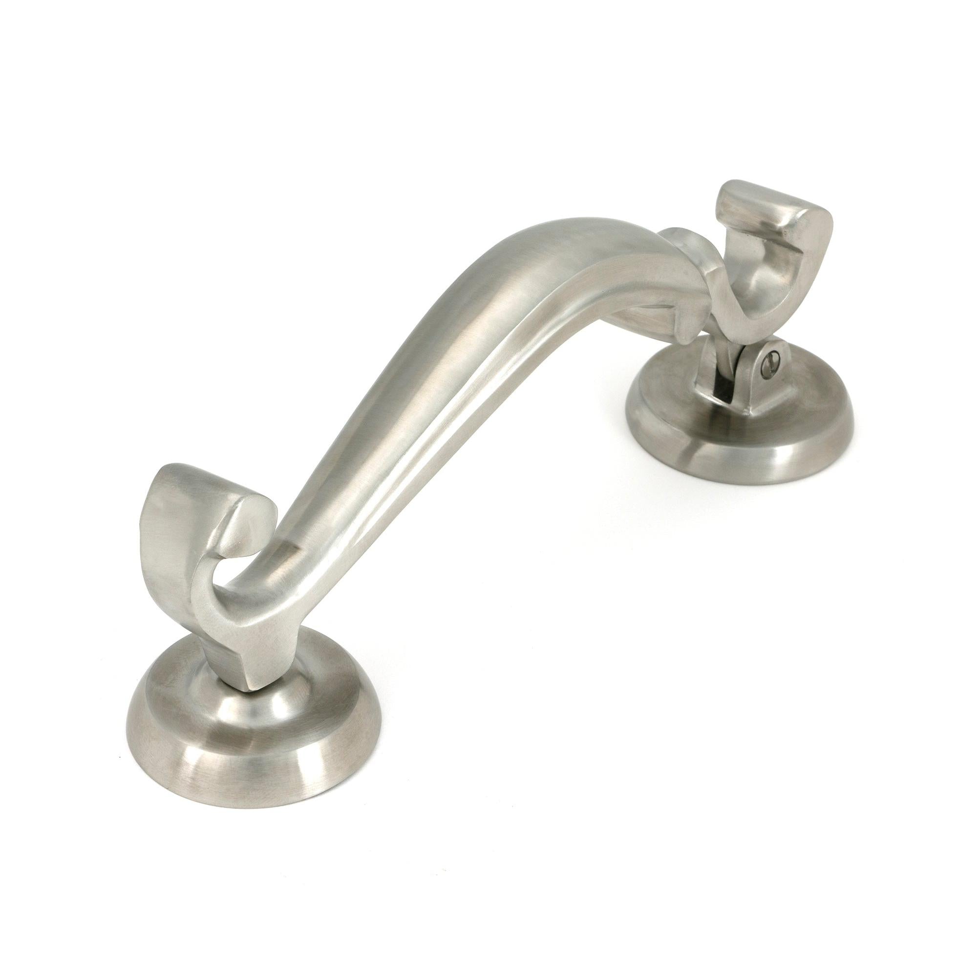Satin Marine SS (316) Doctor's Door Knocker - Bolt-Through Door Knockers - From The Anvil - Yester Home