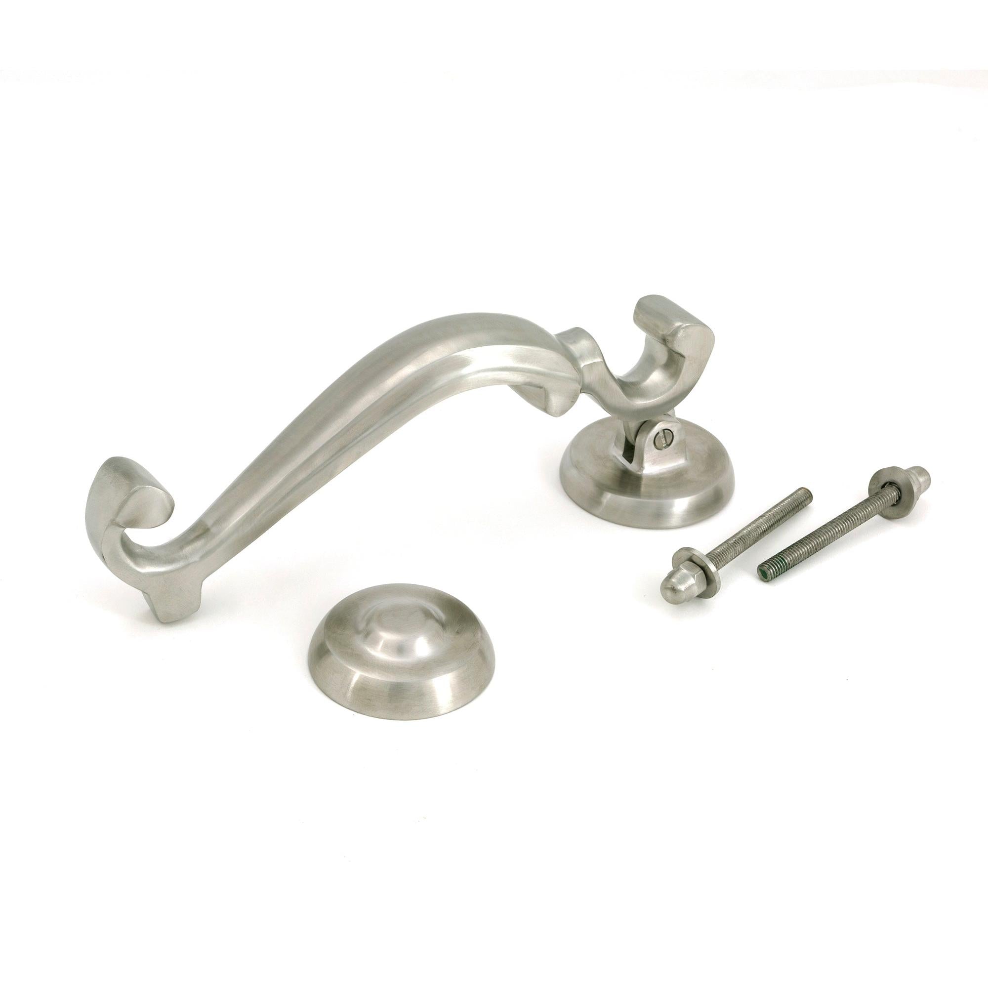 Satin Marine SS (316) Doctor's Door Knocker - Bolt-Through Door Knockers - From The Anvil - Yester Home