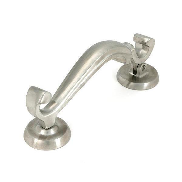 Satin Marine SS (316) Doctor's Door Knocker - Bolt-Through Door Knockers - From The Anvil - Yester Home