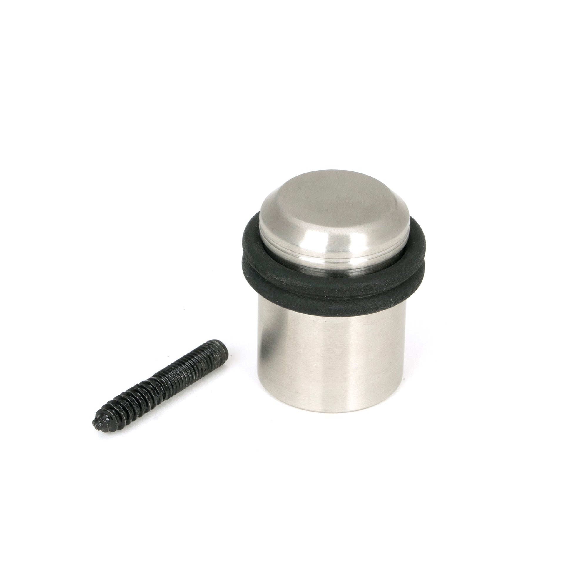 Satin Marine SS (316) Floor Mounted Door Stop | From The Anvil-Door Stops-Yester Home