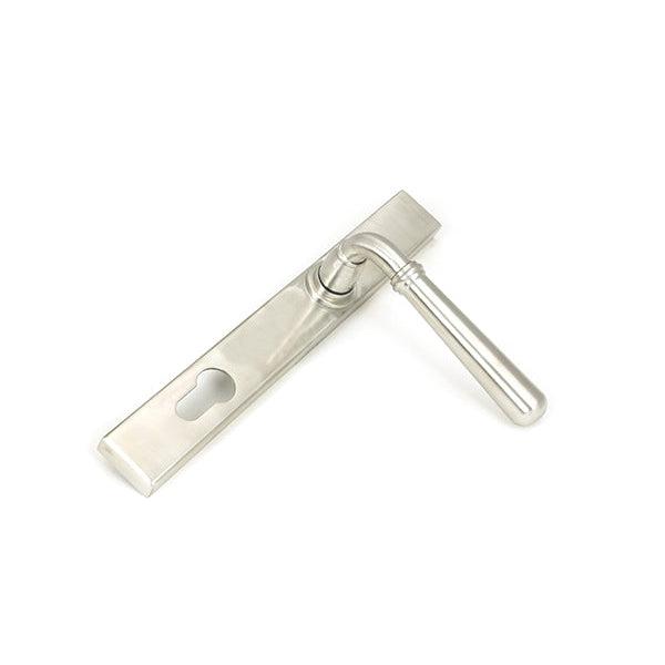 Satin Marine SS (316) Newbury Slimline Lever Espag. Lock Set | From The Anvil-Espagnolette-Yester Home