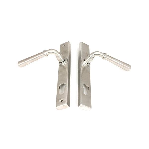 Satin Marine SS (316) Newbury Slimline Lever Espag. Lock Set | From The Anvil-Espagnolette-Yester Home