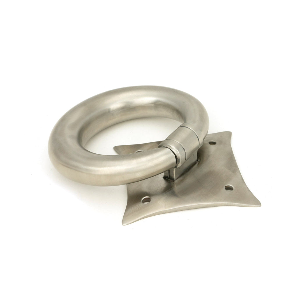 Satin Marine SS (316) Ring Door Knocker | From The Anvil-Surface Fixed Door Knockers-Yester Home