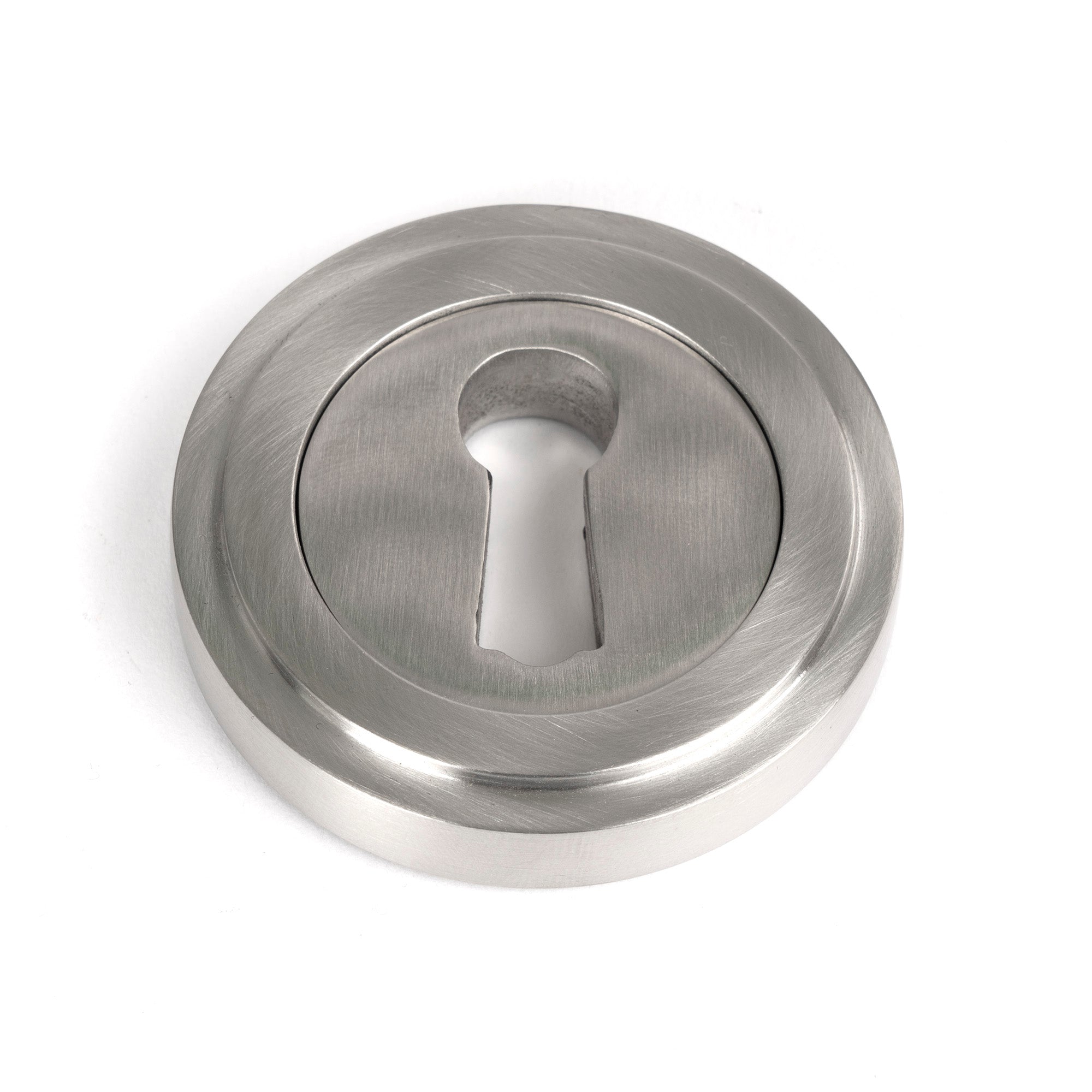 Satin Marine SS (316) Round Escutcheon (Art Deco) | From The Anvil - Escutcheons - From The Anvil - Yester Home