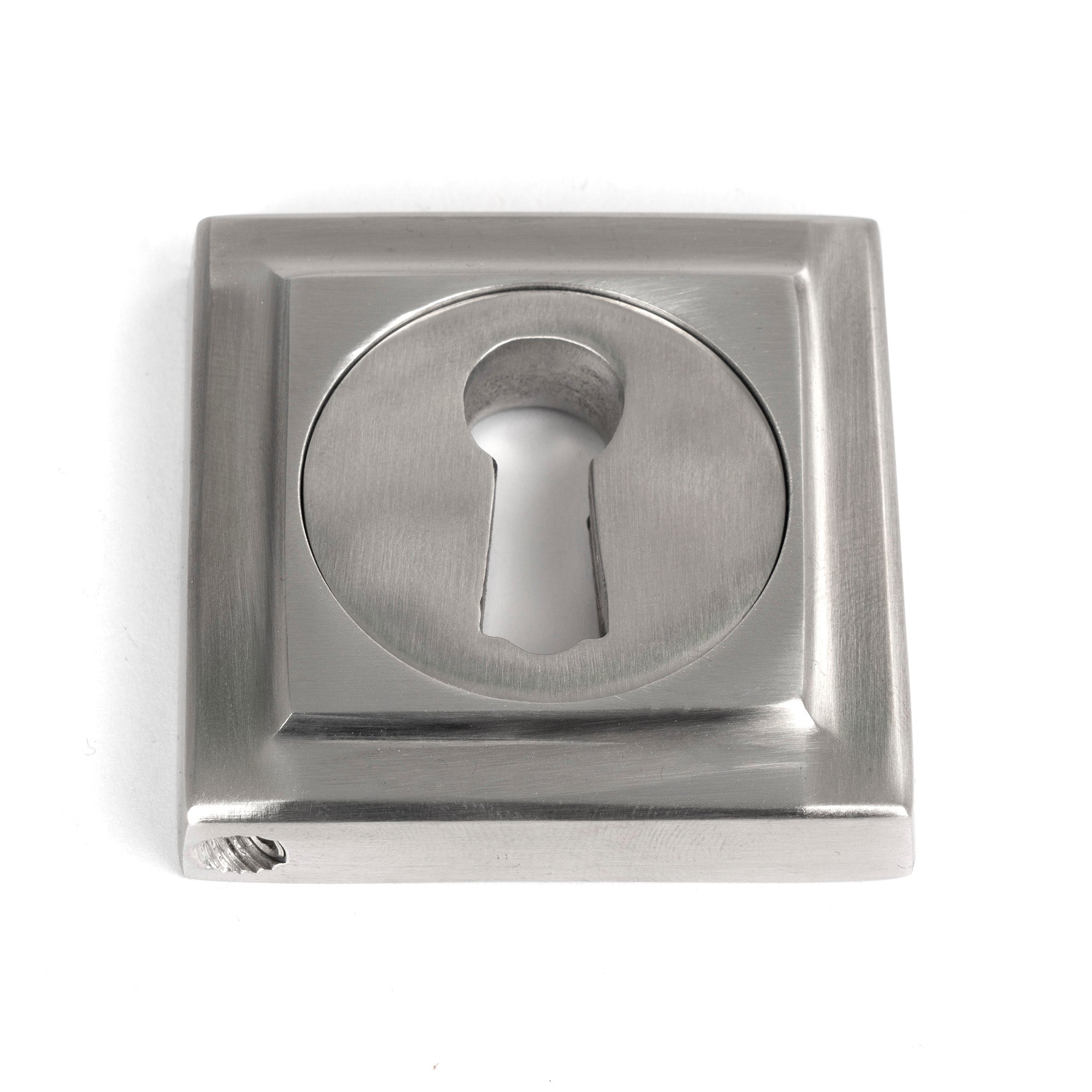Satin Marine SS (316) Round Escutcheon (Square) | From The Anvil - Escutcheons - From The Anvil - Yester Home