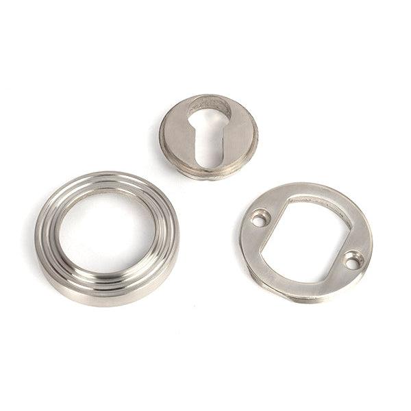 Satin Marine SS (316) Round Euro Escutcheon (Beehive) | From The Anvil-Euro Escutcheons-Yester Home
