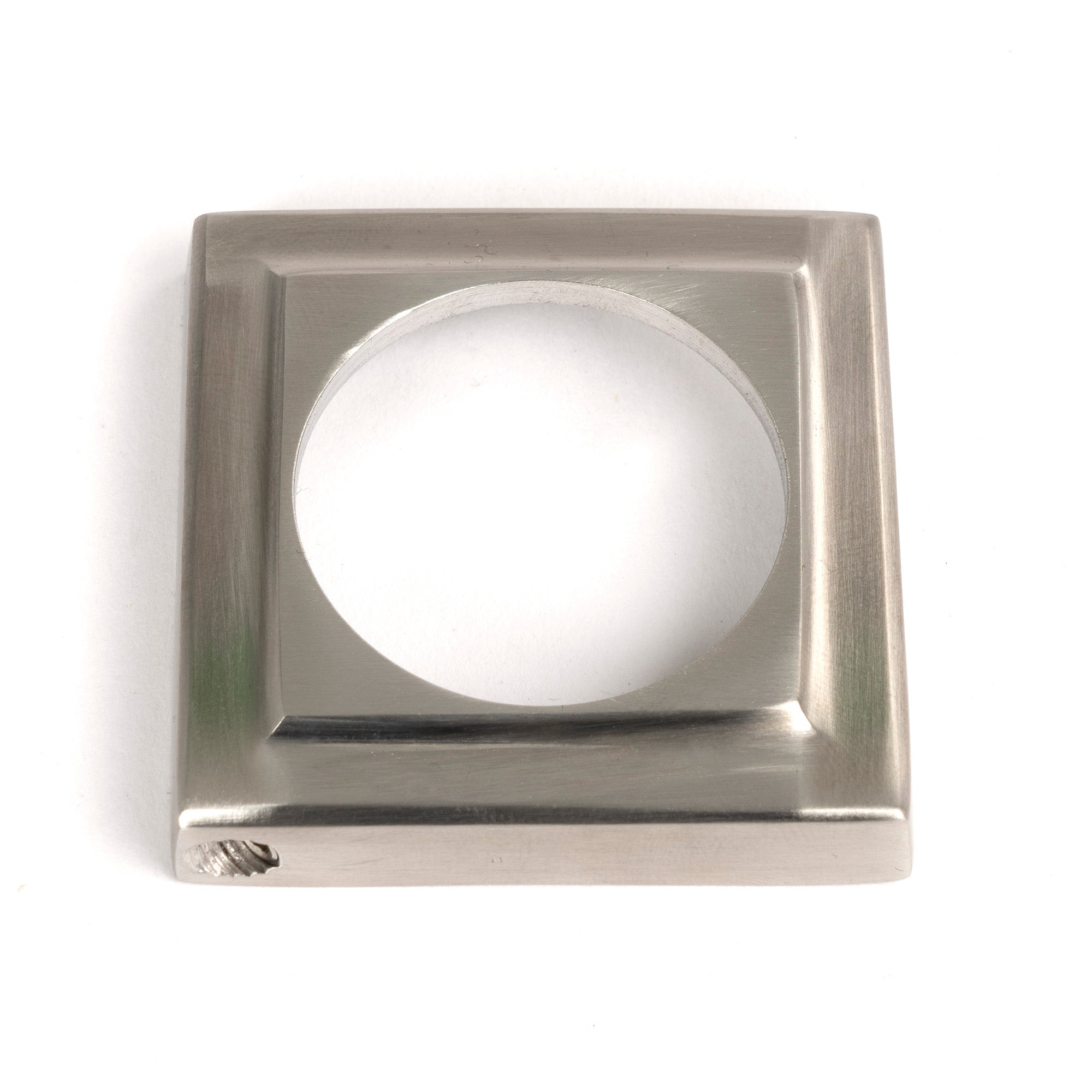 Satin Marine SS (316) Round Euro Escutcheon (Square) | From The Anvil - Euro Escutcheons - From The Anvil - Yester Home