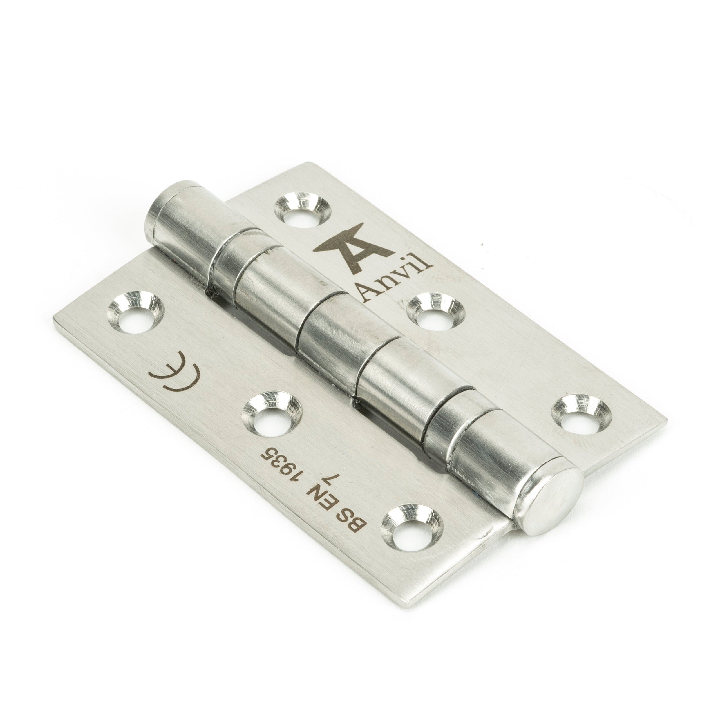 Satin SS 3" Ball Bearing Butt Hinge (pair) | From The Anvil-Butt Hinges-Yester Home