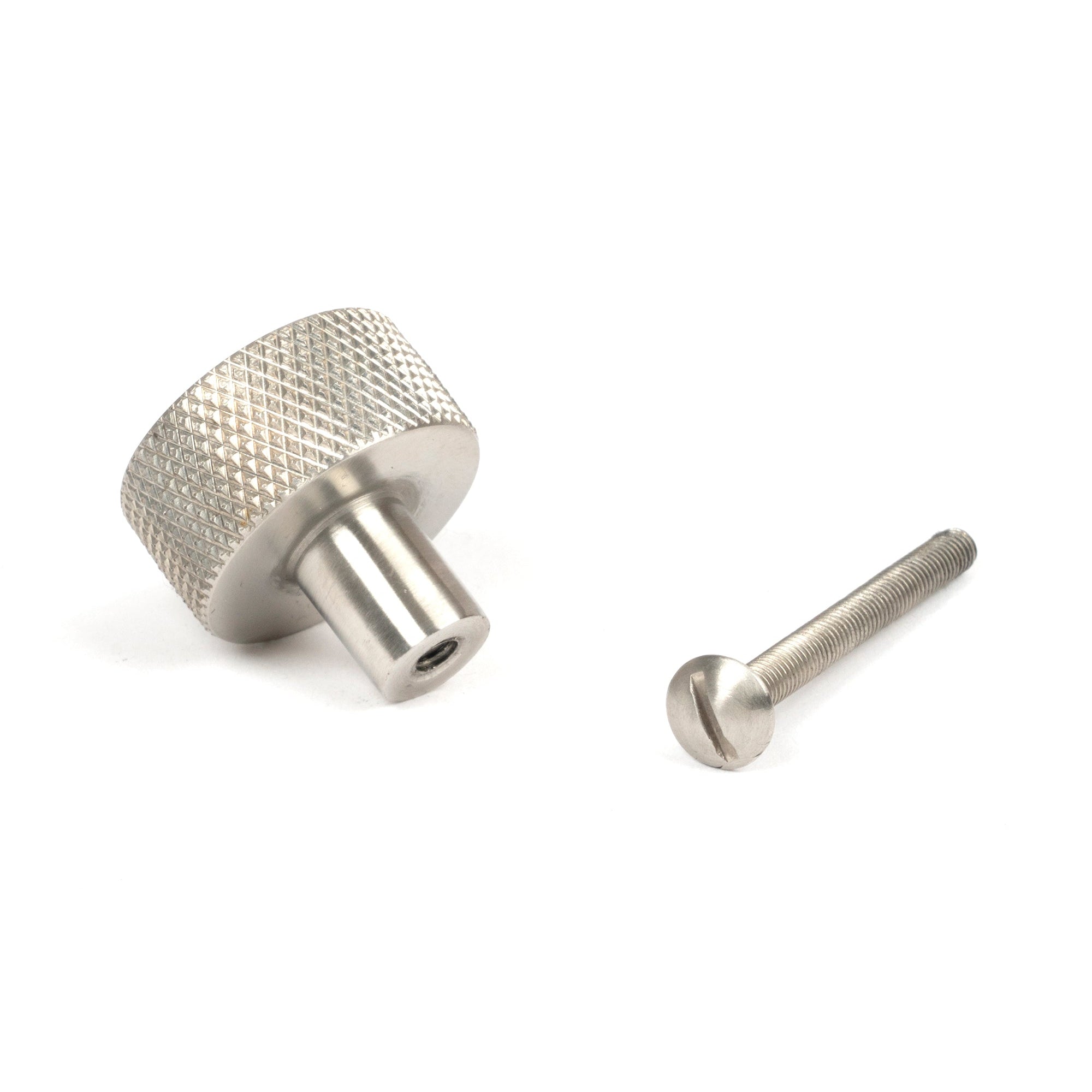 Satin SS (304) Brompton Cabinet Knob - 25mm (No rose) | From The Anvil-Cabinet Knobs-Yester Home