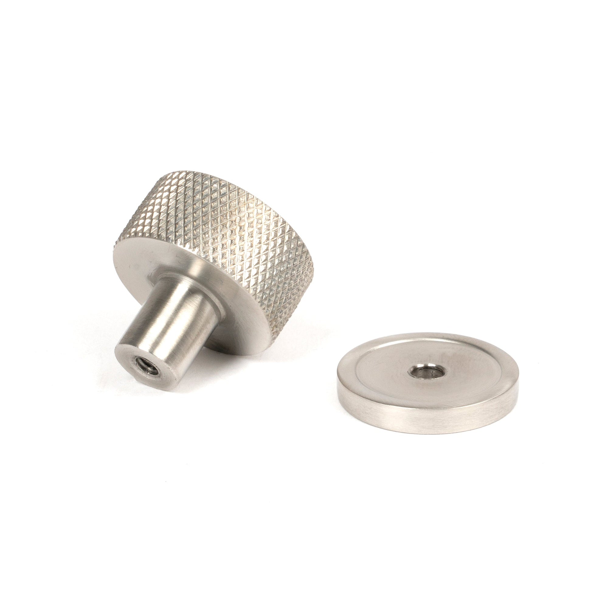 Satin SS (304) Brompton Cabinet Knob - 25mm (Plain) | From The Anvil-Cabinet Knobs-Yester Home