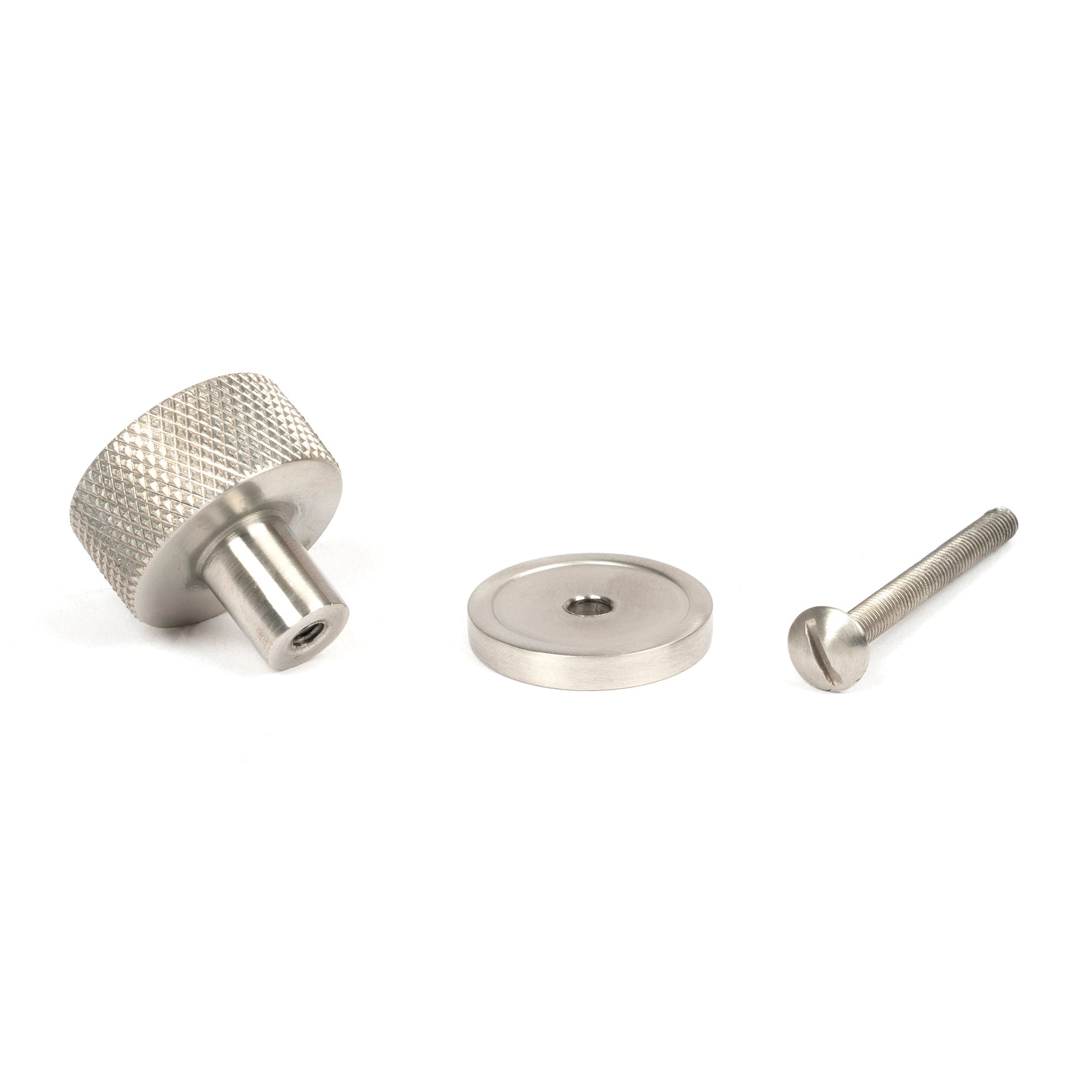 Satin SS (304) Brompton Cabinet Knob - 25mm (Plain) | From The Anvil-Cabinet Knobs-Yester Home