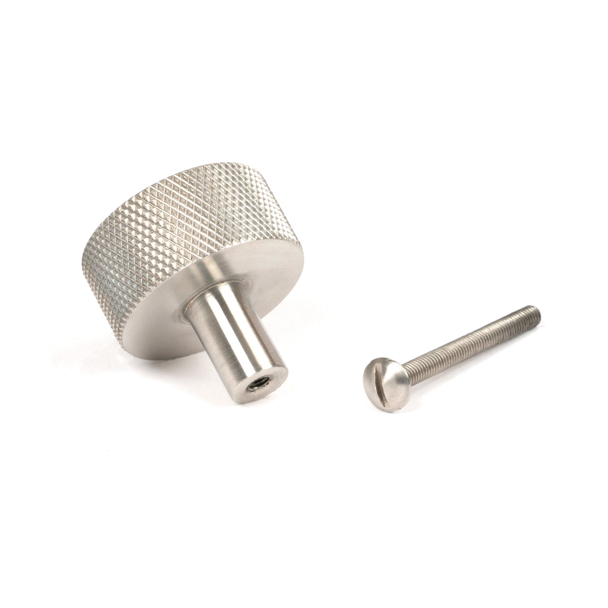Satin SS (304) Brompton Cabinet Knob - 32mm (No rose) | From The Anvil-Cabinet Knobs-Yester Home