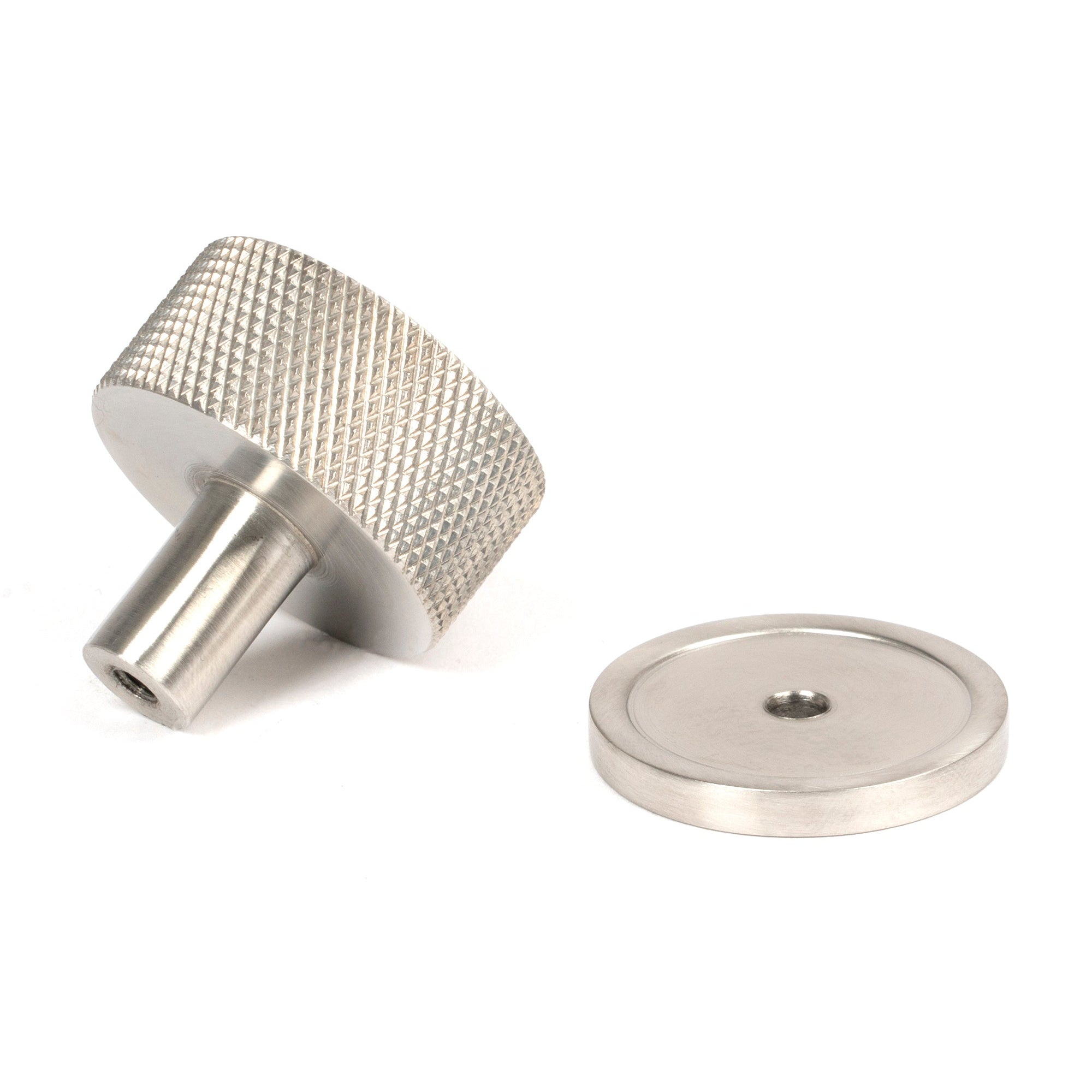 Satin SS (304) Brompton Cabinet Knob - 32mm (Plain) | From The Anvil-Cabinet Knobs-Yester Home