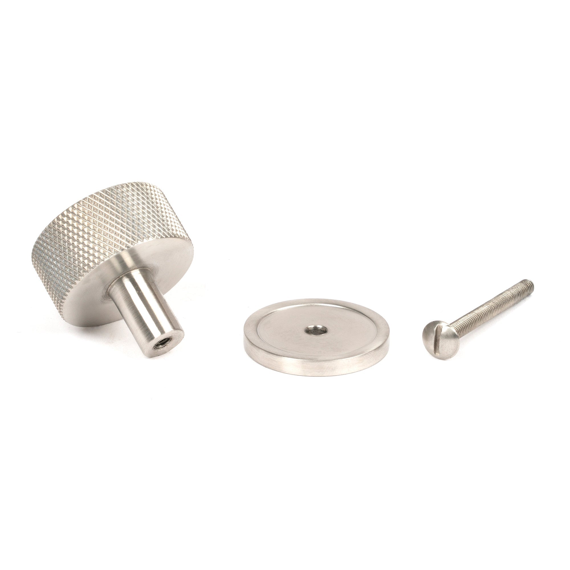 Satin SS (304) Brompton Cabinet Knob - 32mm (Plain) | From The Anvil-Cabinet Knobs-Yester Home