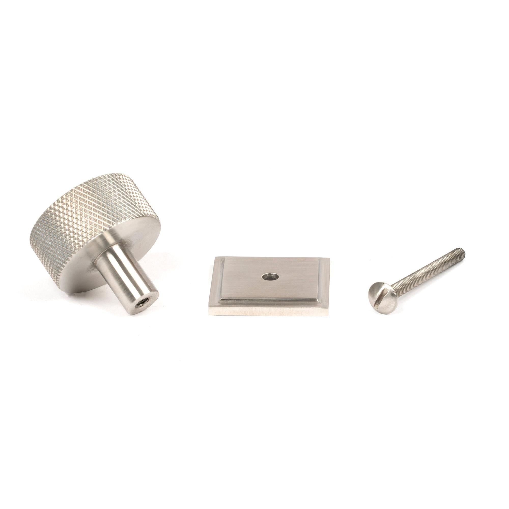 Satin SS (304) Brompton Cabinet Knob - 32mm (Square) | From The Anvil - Cabinet Knobs - From The Anvil - Yester Home